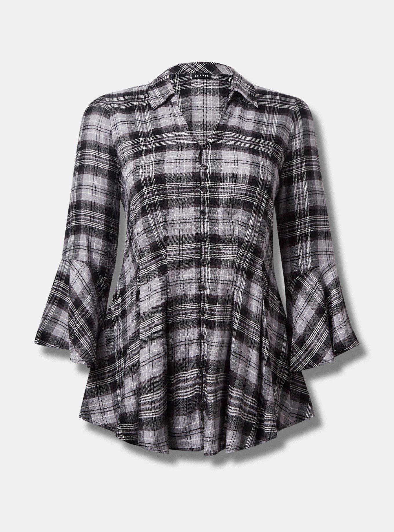 Fit & Flare Softest Flannel Acrylic Top