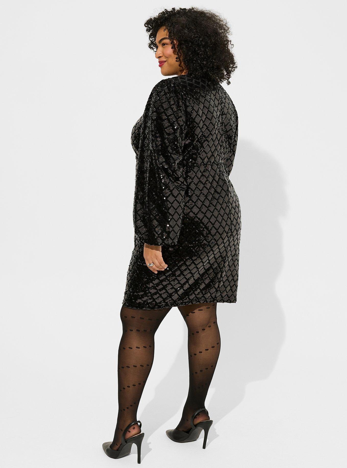 Mini Velour Sequin Surplice