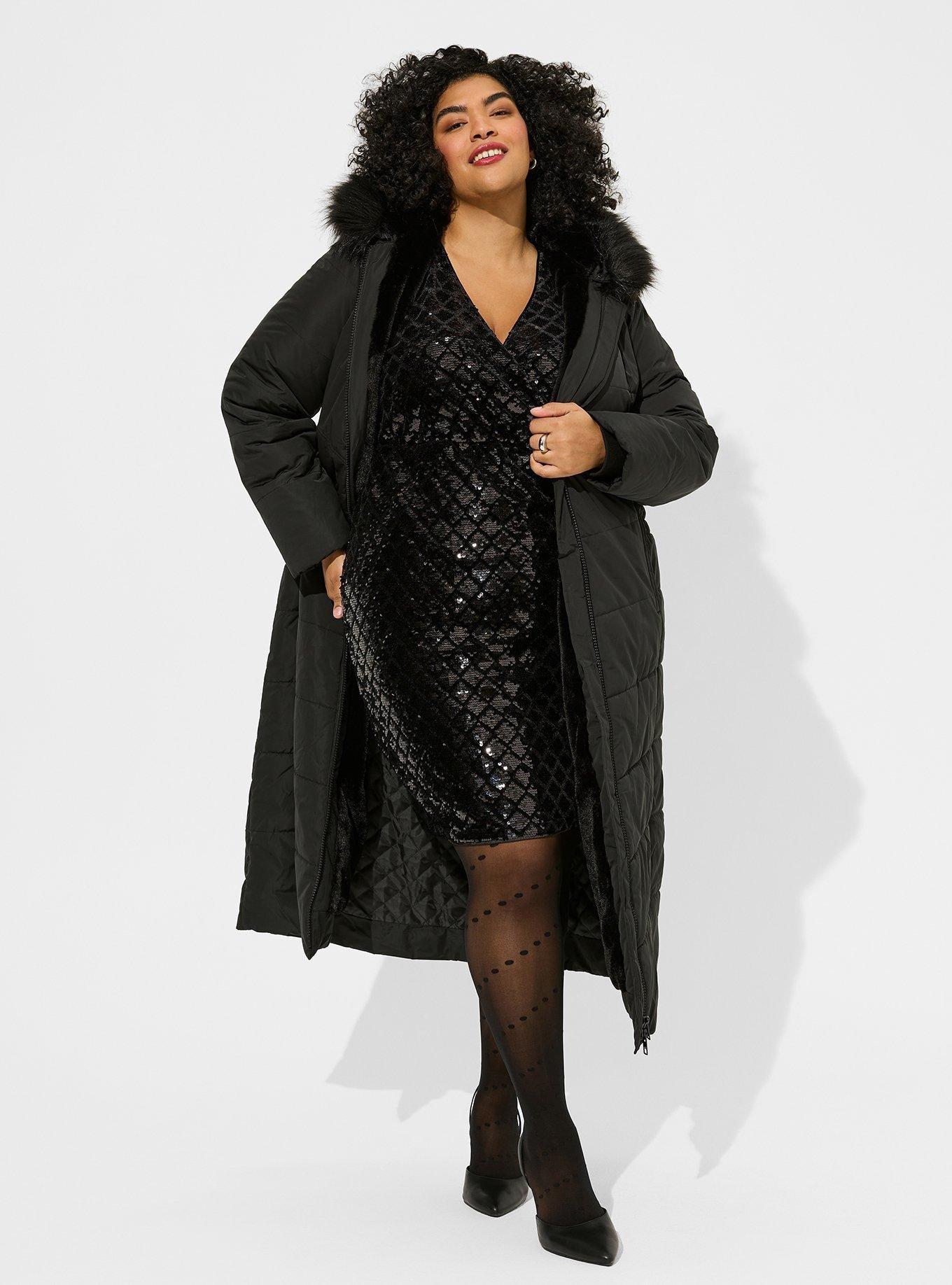 Mini Velour Sequin Surplice