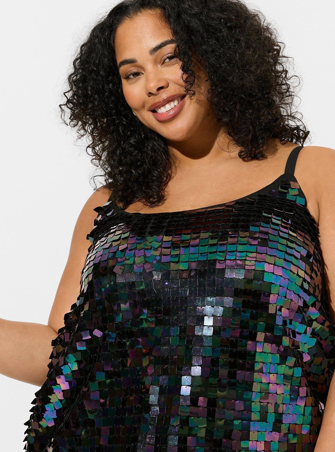 Mini Payette Sequin Tank Dress