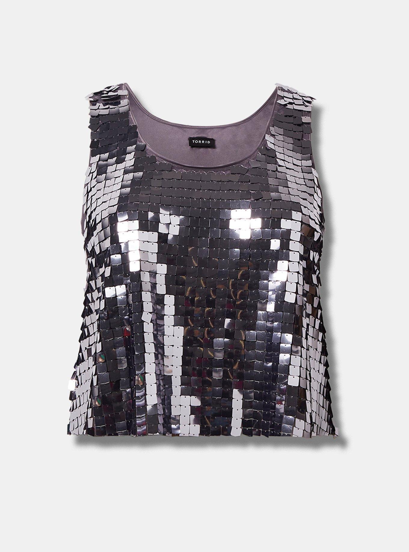 Sequin Crop Tank