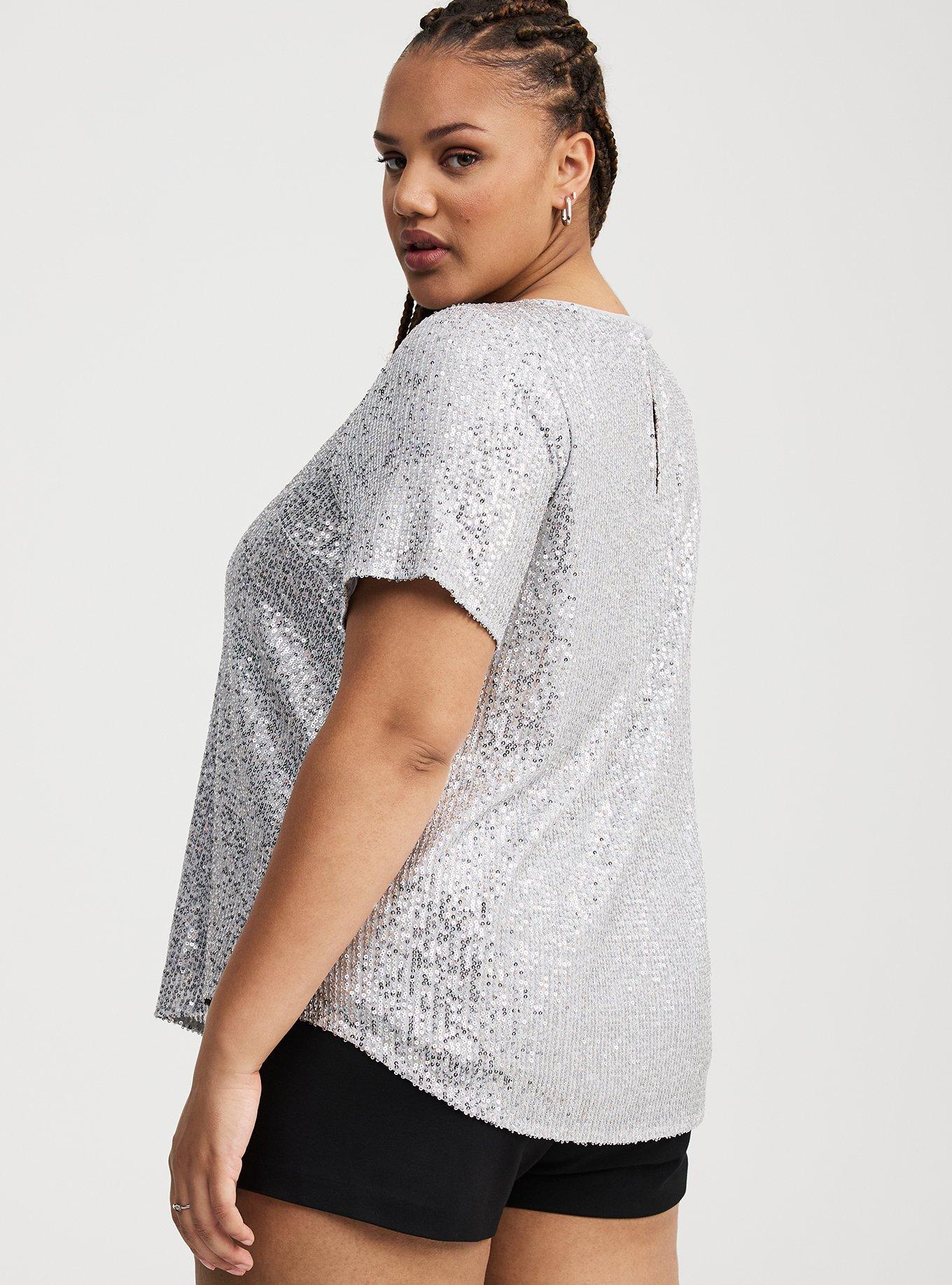 Abbey Short Sleeve Sequin Top