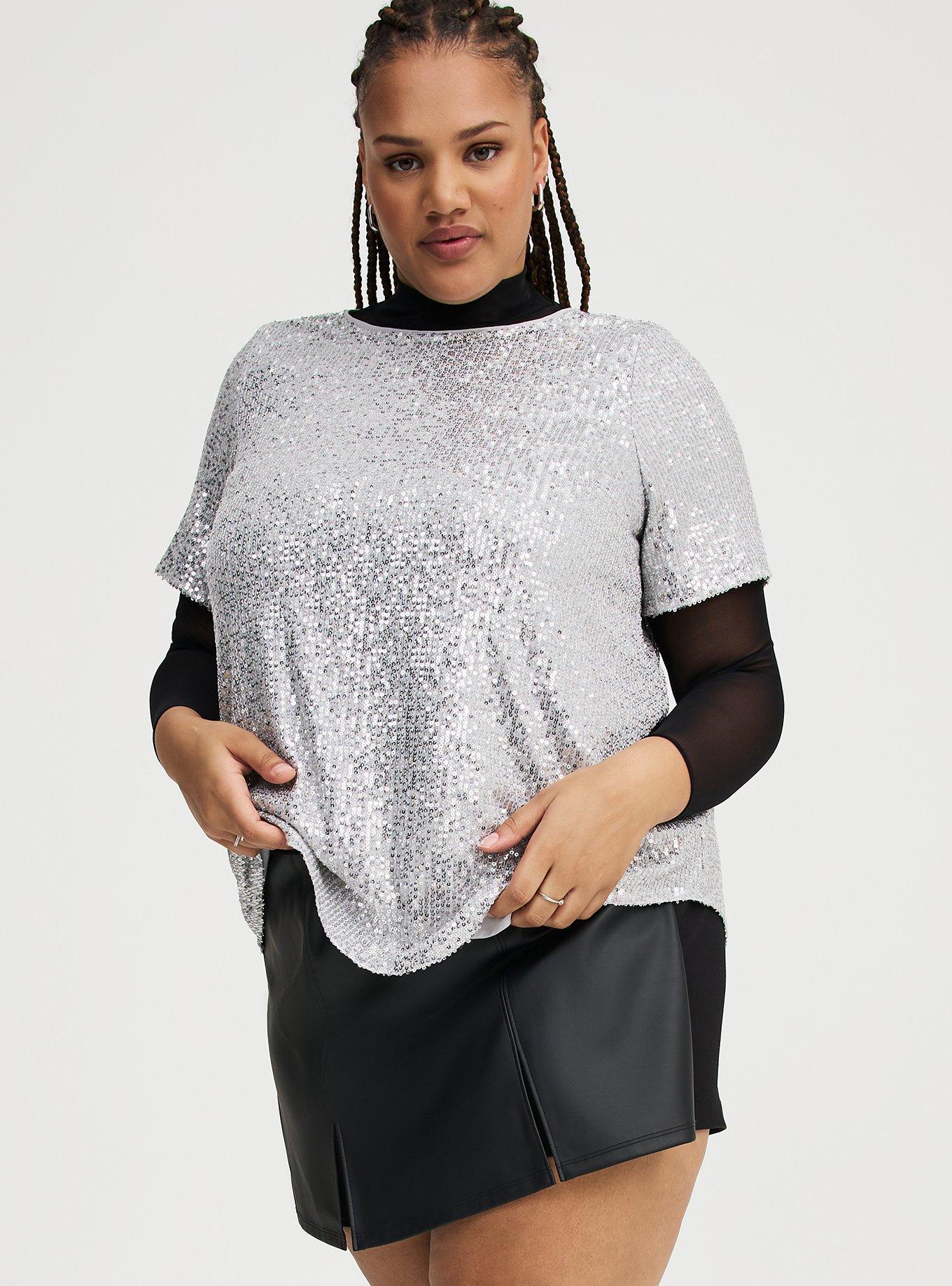 Abbey Short Sleeve Sequin Top