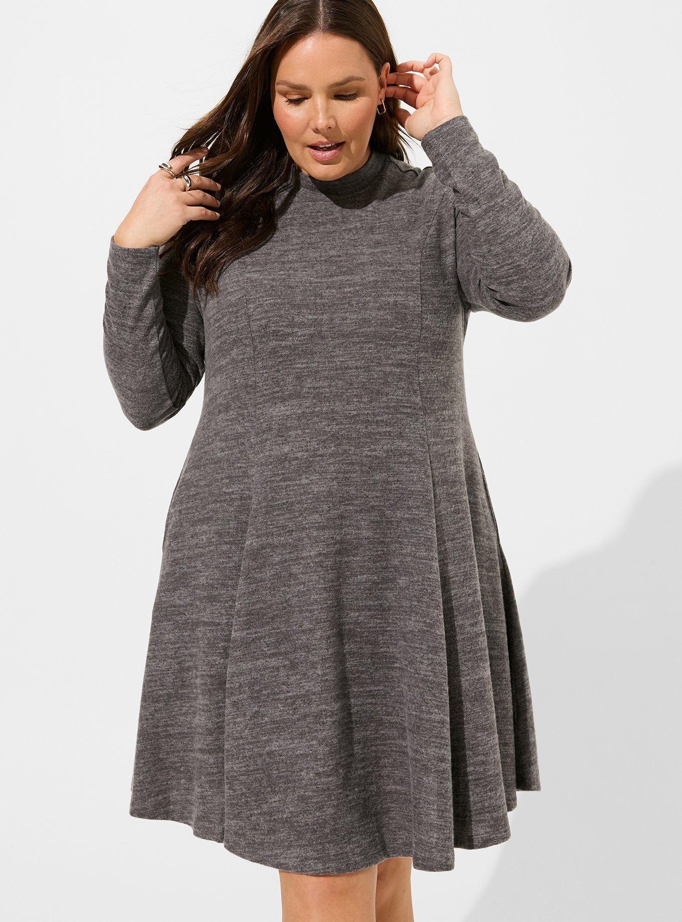 2024 Torrid 4 Black Hacci Sweater Knit Dress