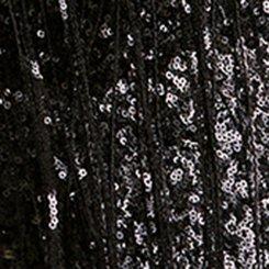 Festi Sequin Fringe Mini Dress, DEEP BLACK, swatch