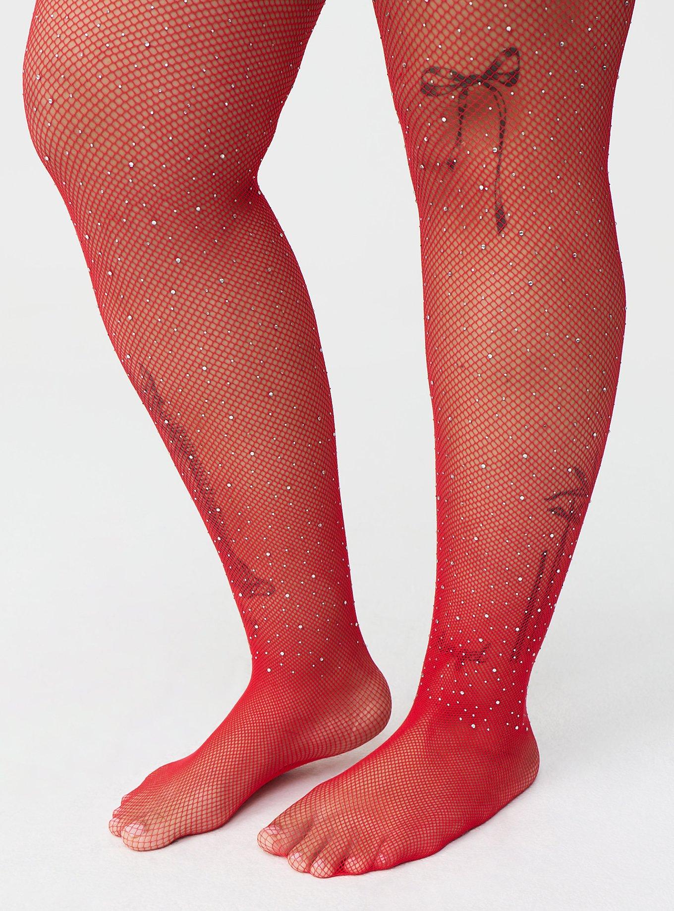 Rhinestone Fishnet Tight