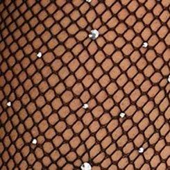 Rhinestone Fishnet Tights, SILVER, swatch