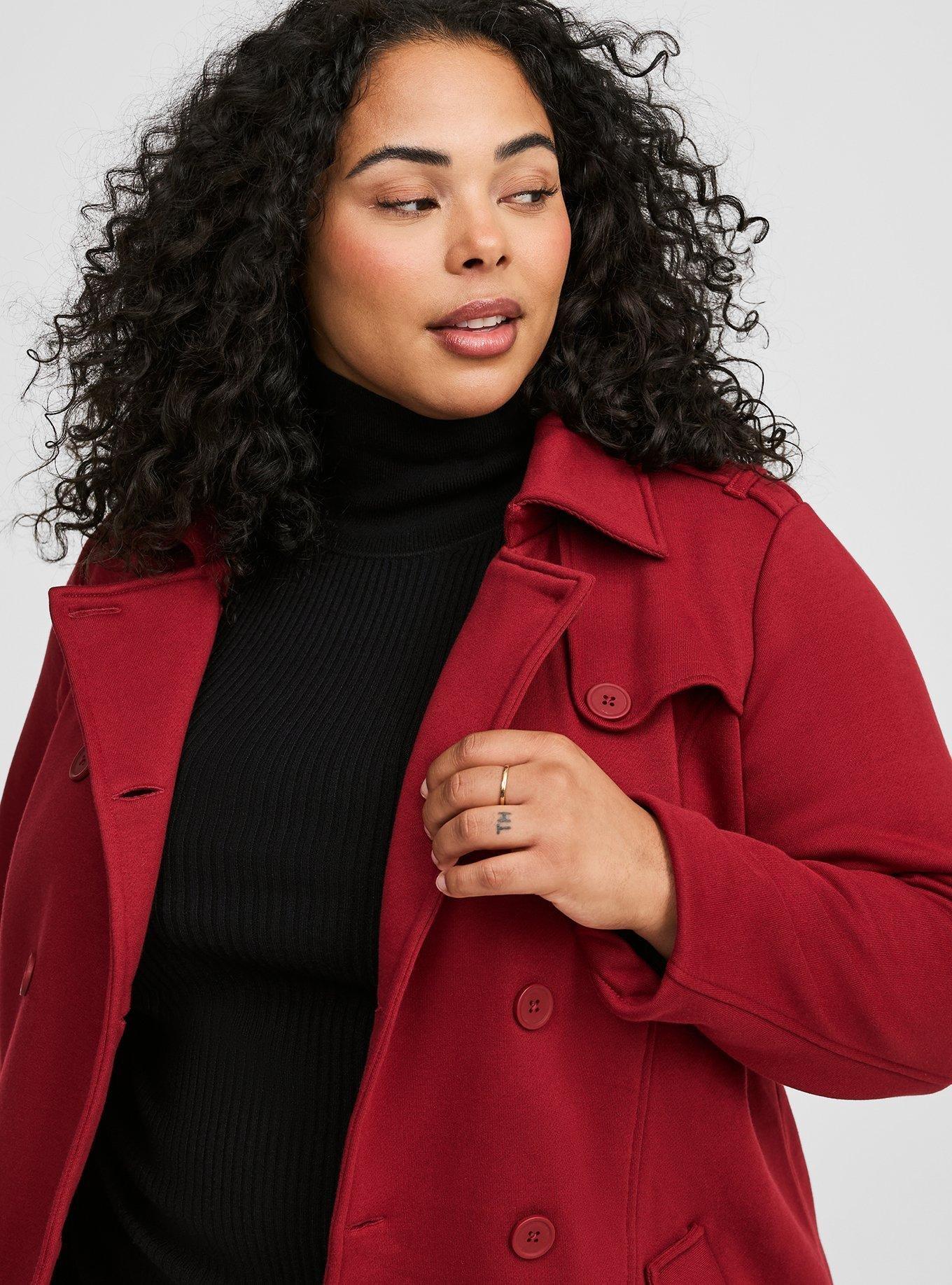 Plus Size Fleece Peacoat Torrid
