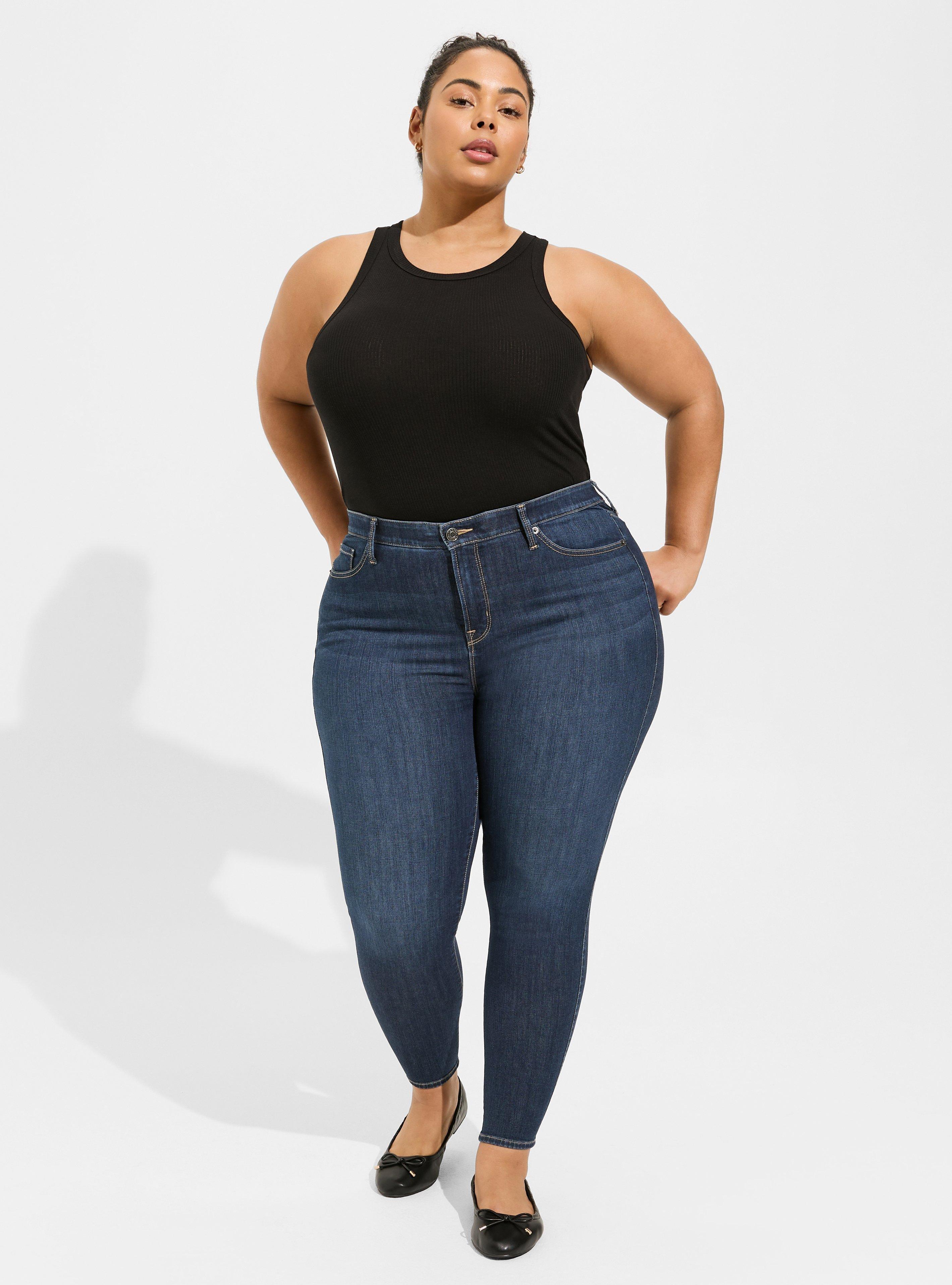 Plus Size - Sky High Skinny Premium Stretch High-Rise Jean - Torrid