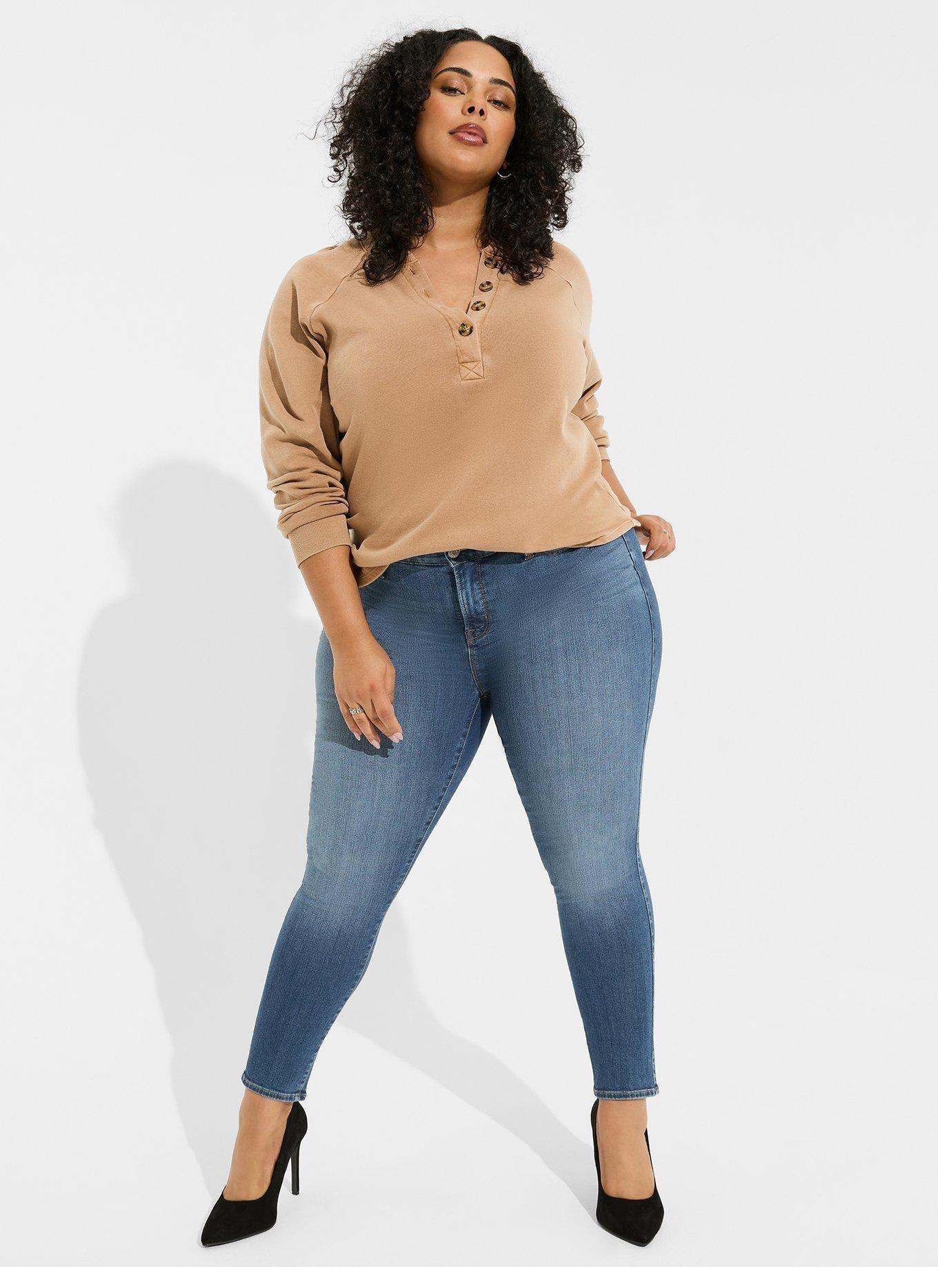 Plus Size - Sky High Skinny Premium Stretch High-Rise Jean - Torrid