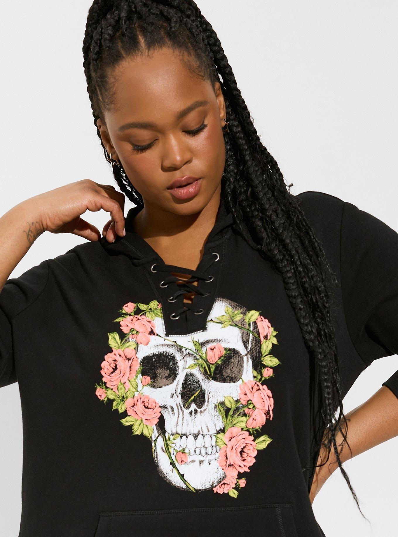 Torrid shop skull hoodie