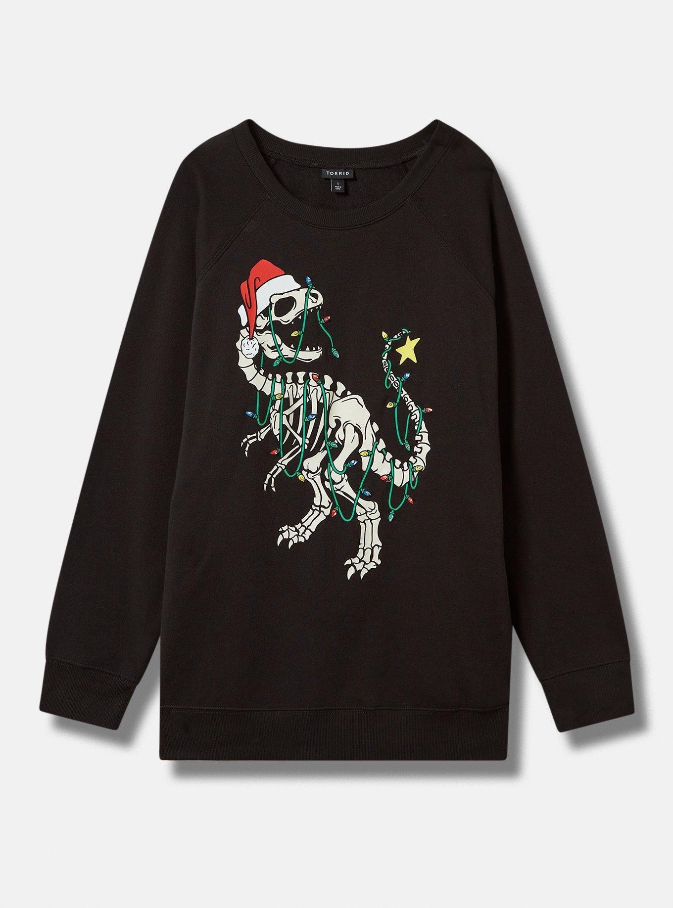 Plus Size Dino Lights Classic Fit Cozy Fleece Sweatshirt Torrid