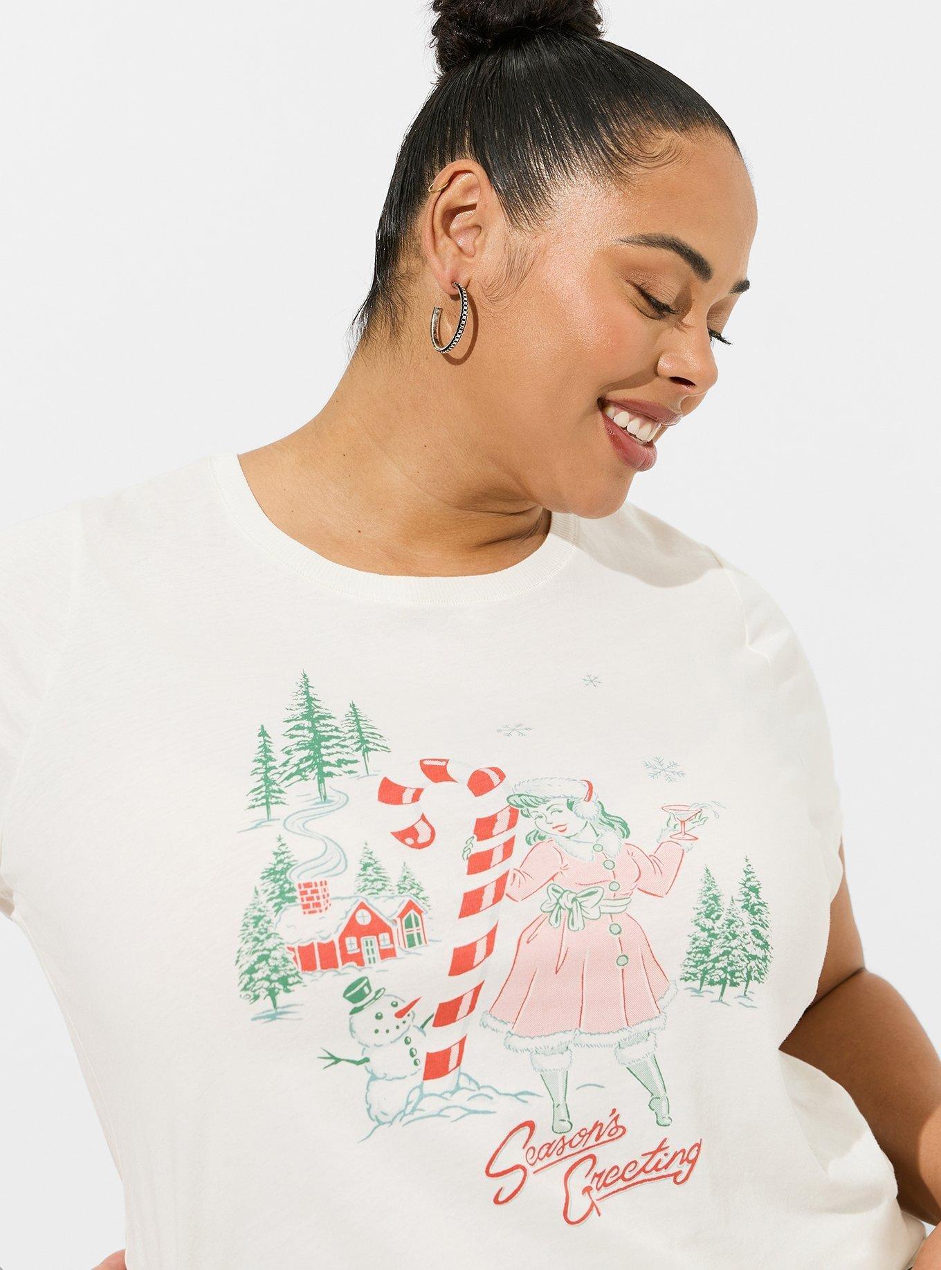Greetings Classic Fit Vintage Cotton Crew Neck Tee