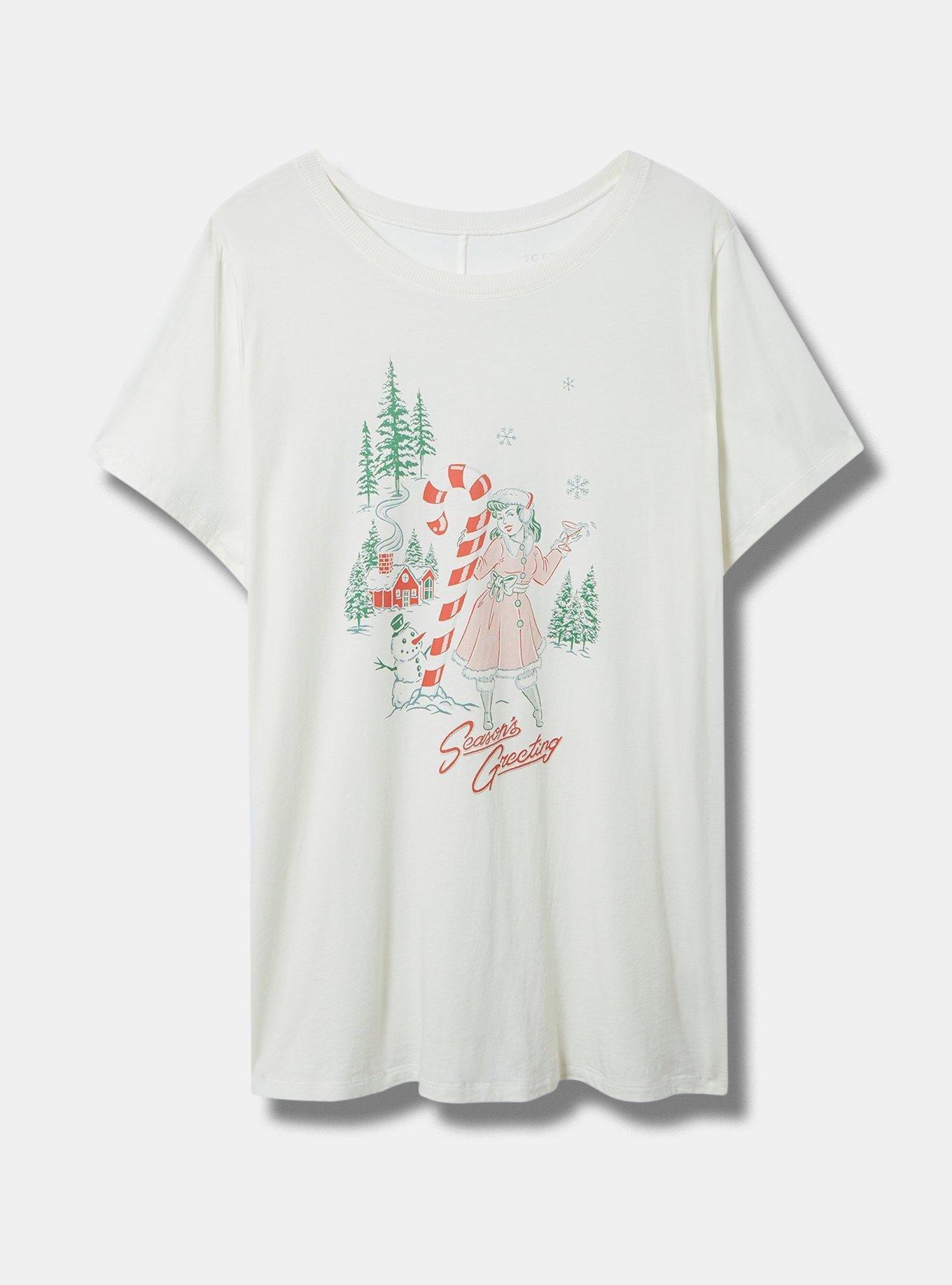 Greetings Classic Fit Vintage Cotton Crew Neck Tee