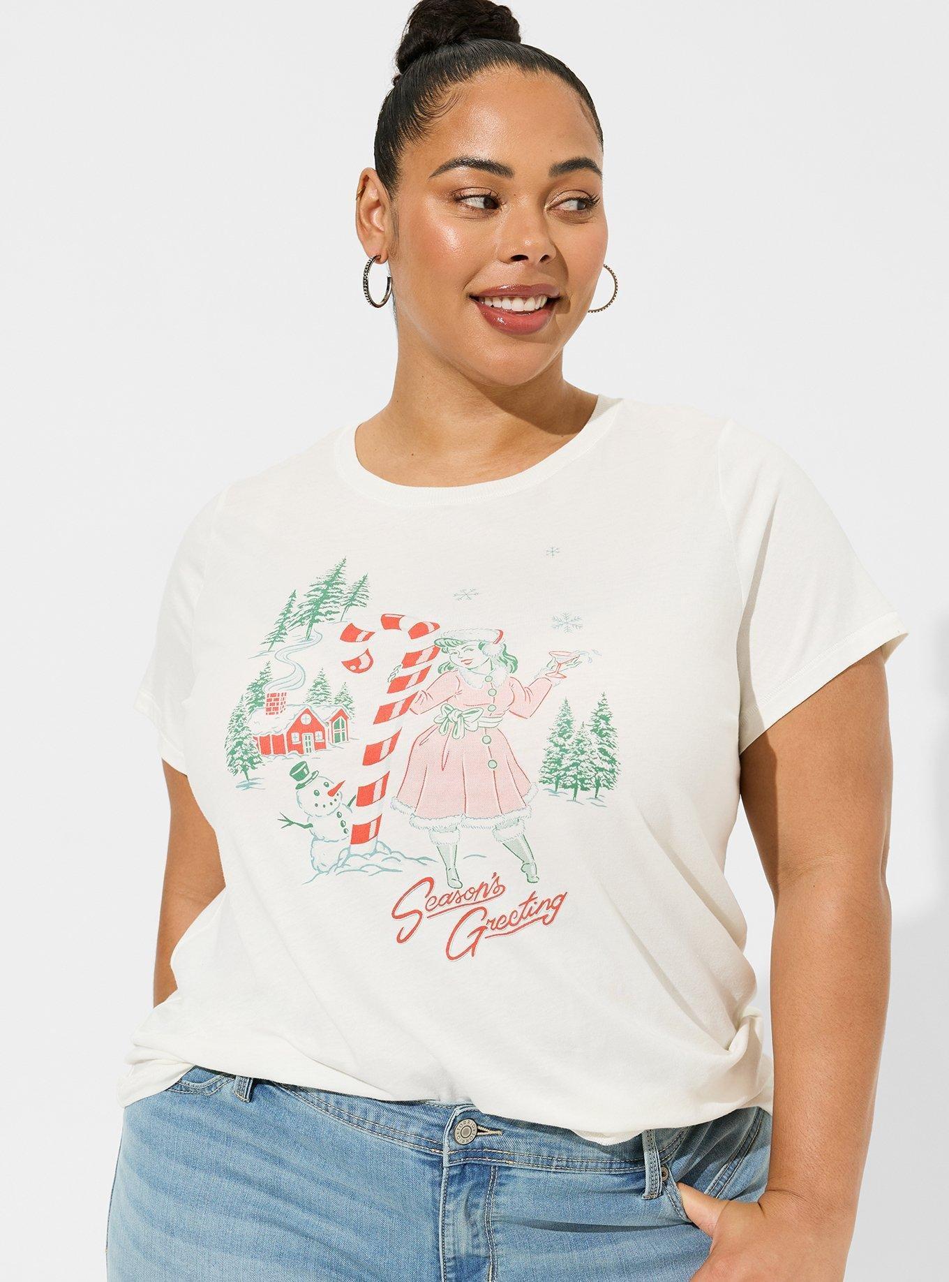 Greetings Classic Fit Vintage Cotton Crew Neck Tee