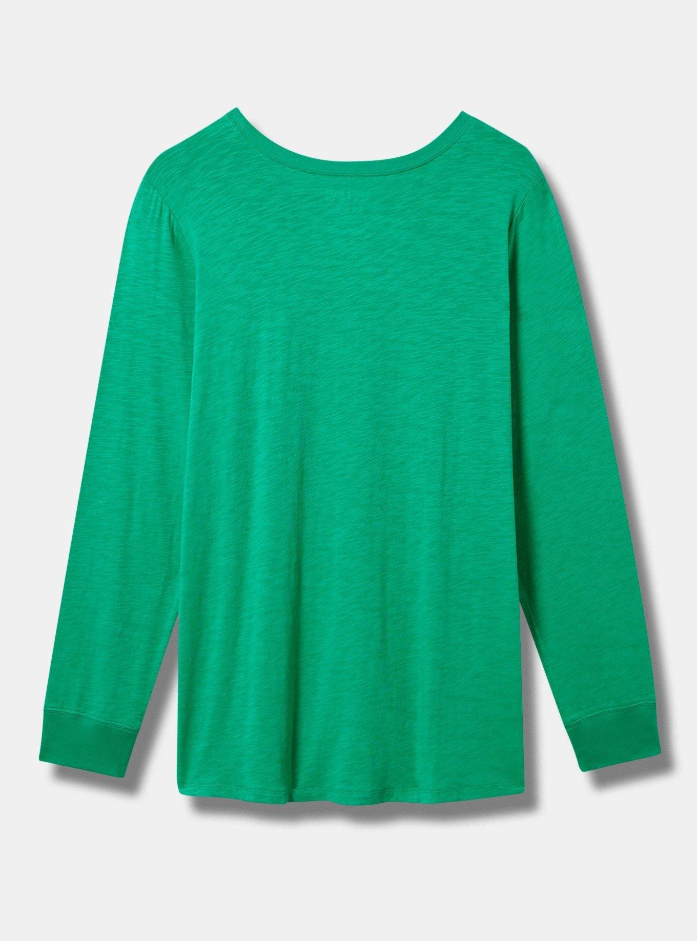 Plus Size - Dear Santa Classic Fit Super Soft Slub Long Sleeve Tee