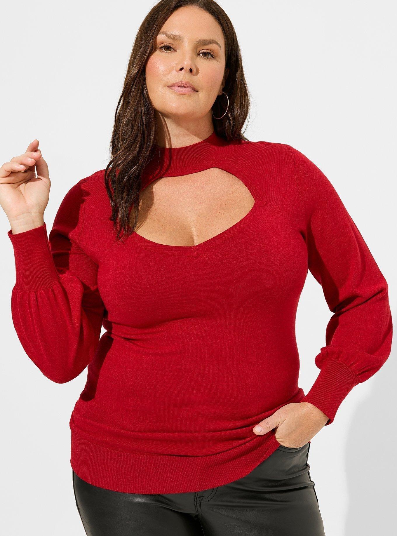 Plus Size - Fitted Pullover Mock Neck Sweater - Torrid