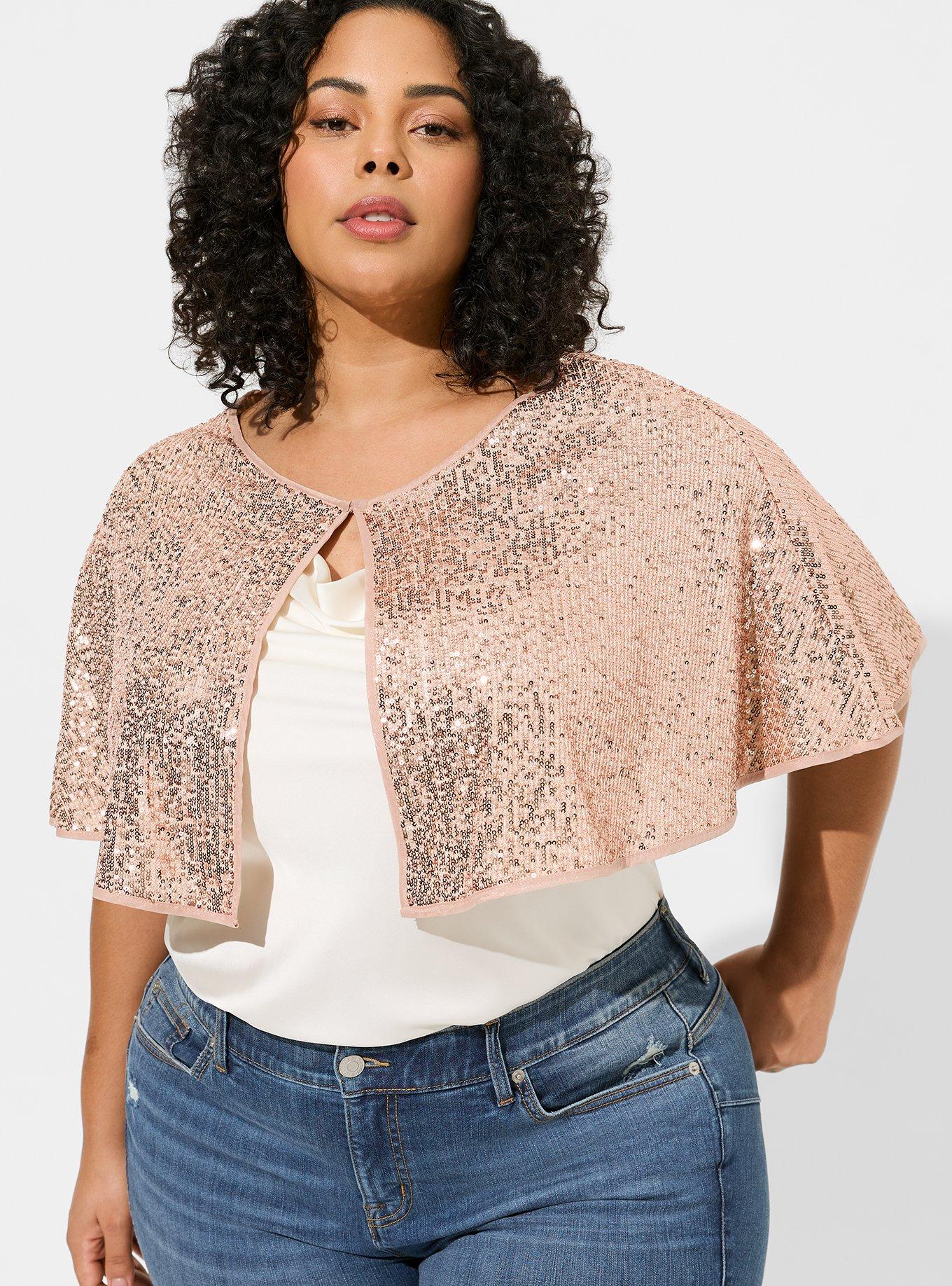 Plus size gold bolero jacket best sale