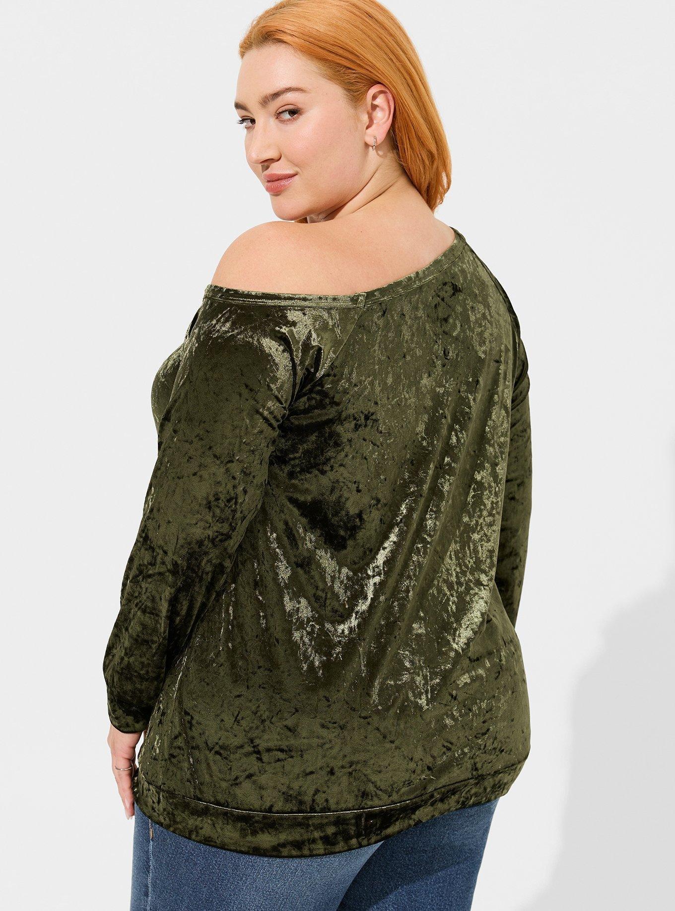 Plus Size - Crushed Velour Bootcut Lounge Pant - Torrid