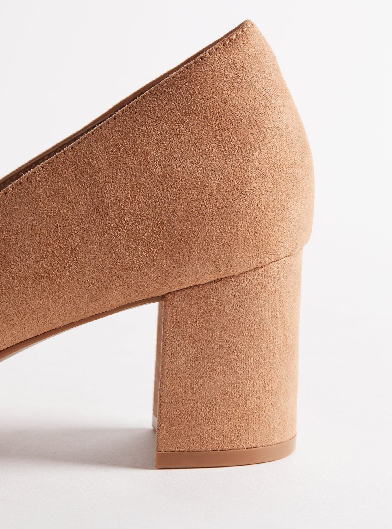 block heel pump shoes