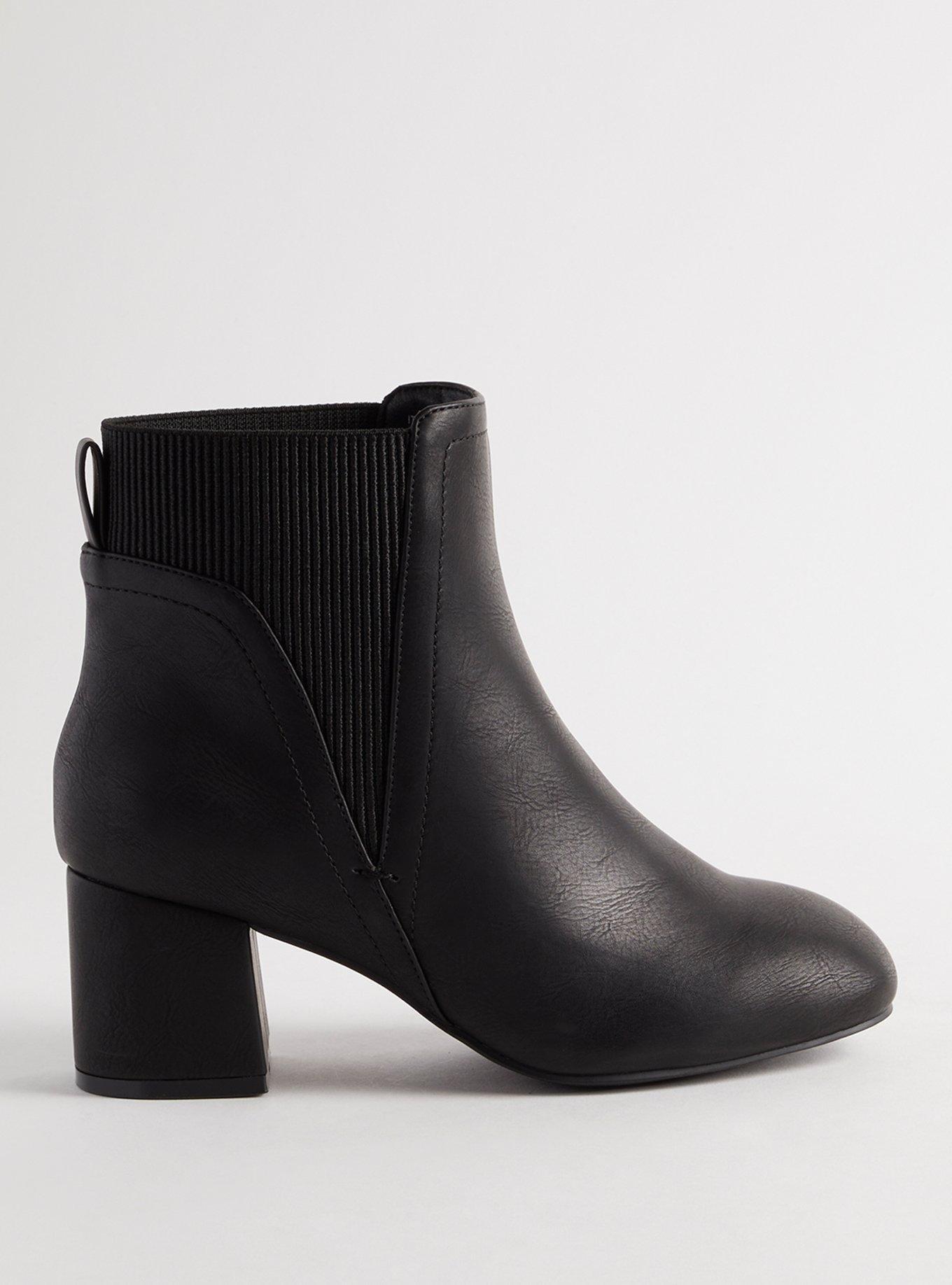 Square Toe Block Heel Chelsea Bootie (WW