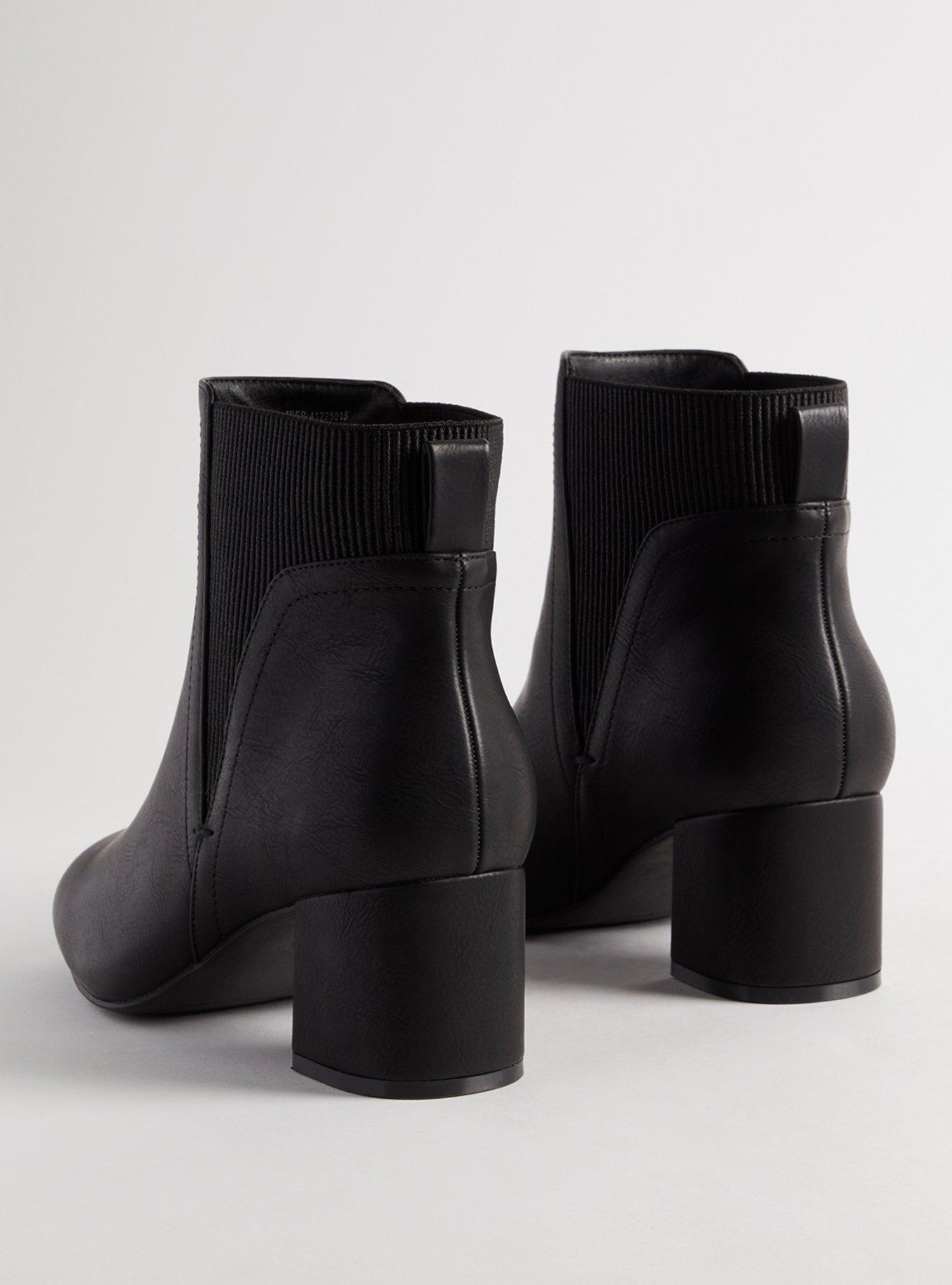 Square Toe Block Heel Chelsea Bootie (WW