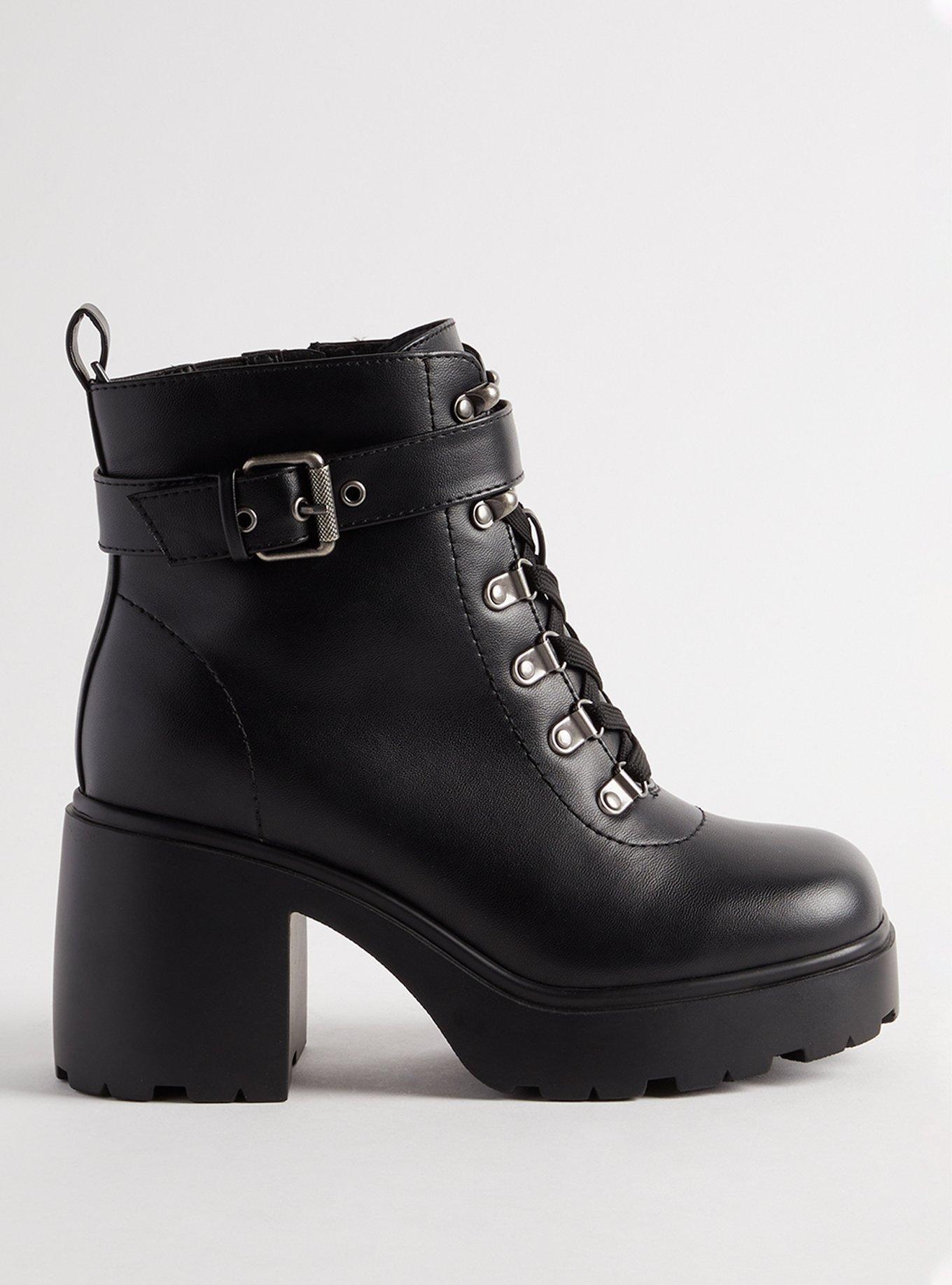 Heeled hiker hot sale booties