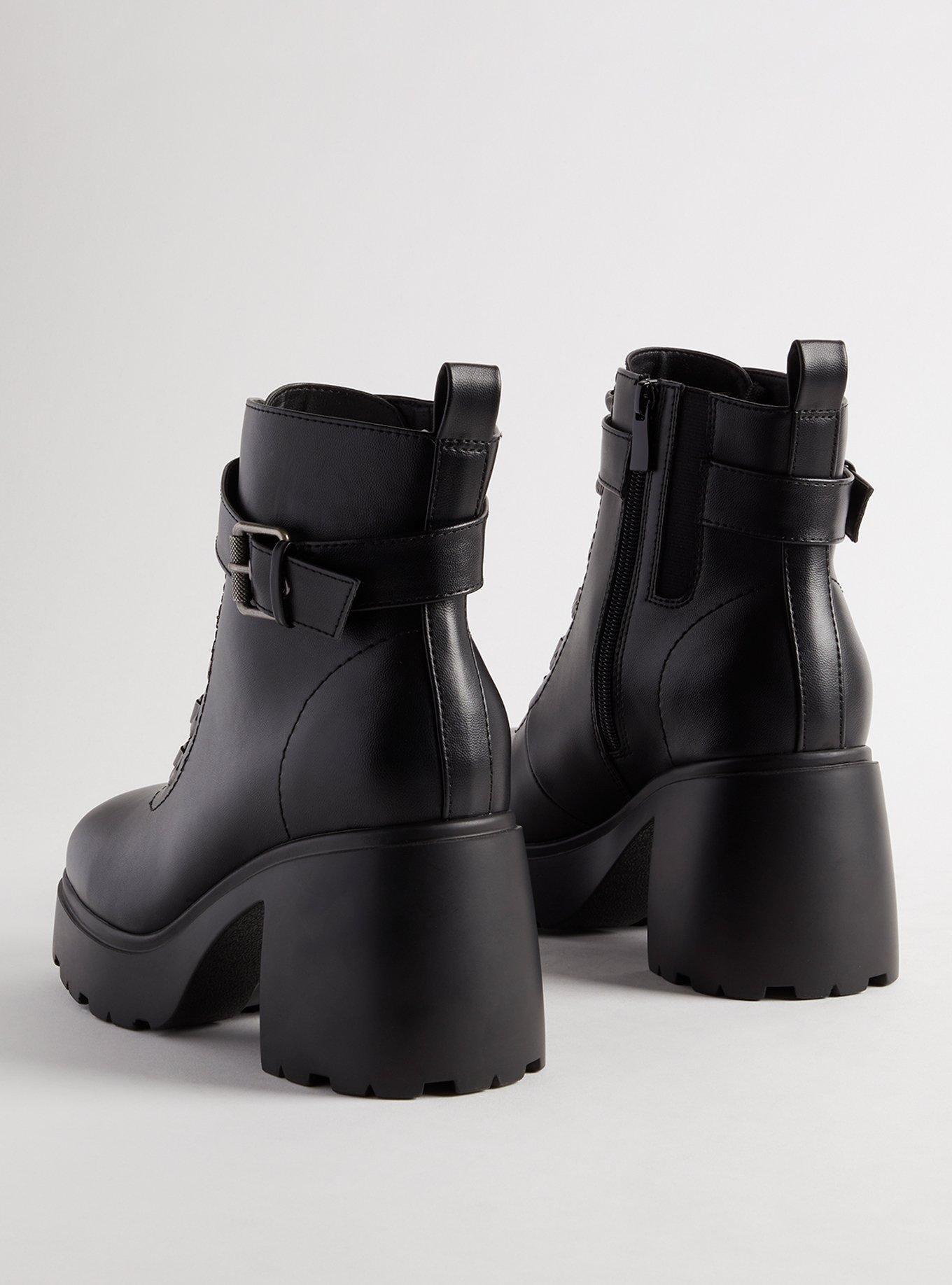 Heeled hiker booties sale