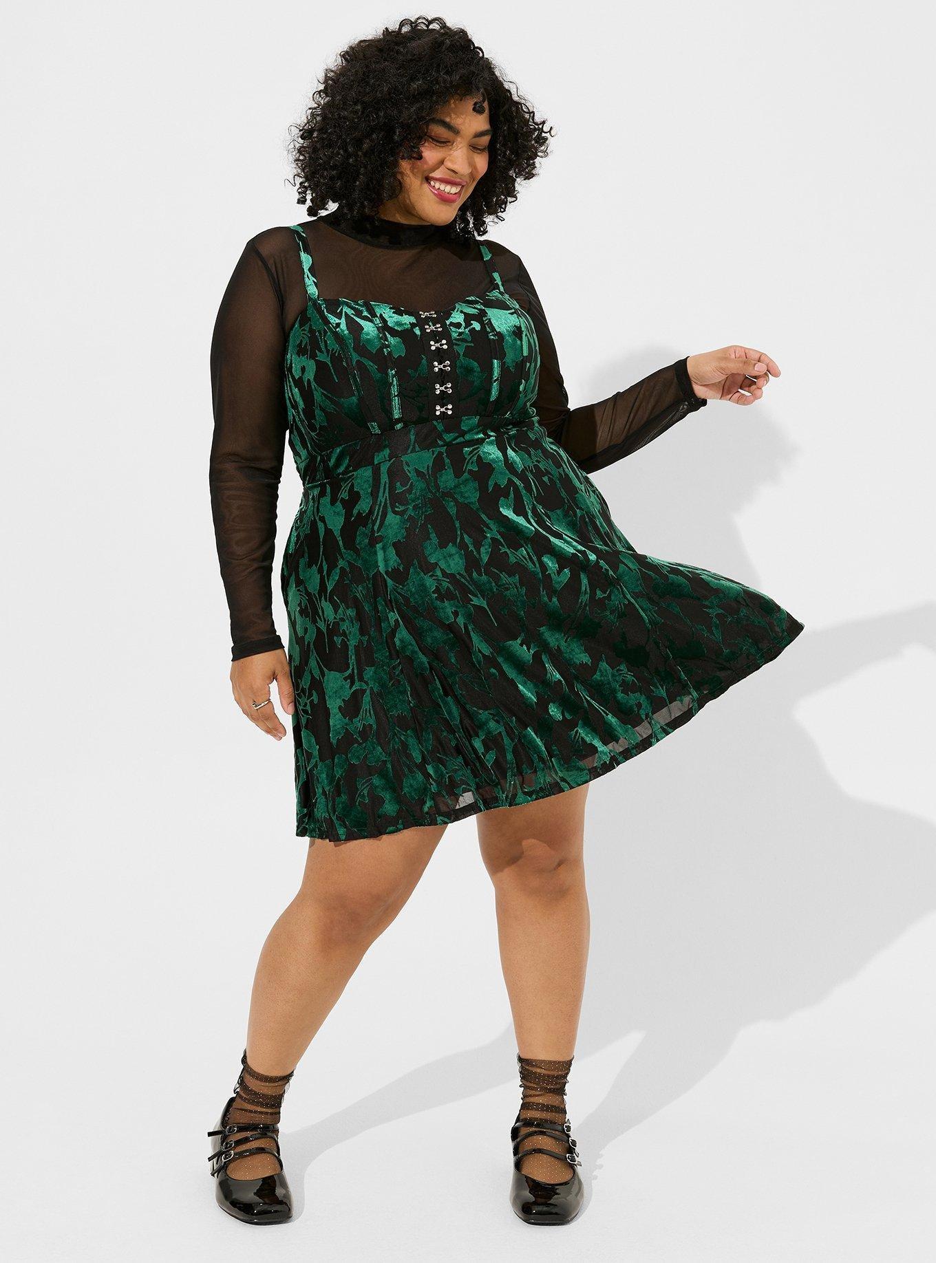 10+ Green Skater Dress