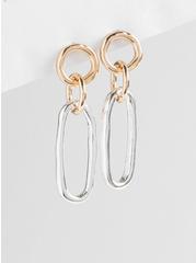 Plus Size Circle Link Earring, , hi-res