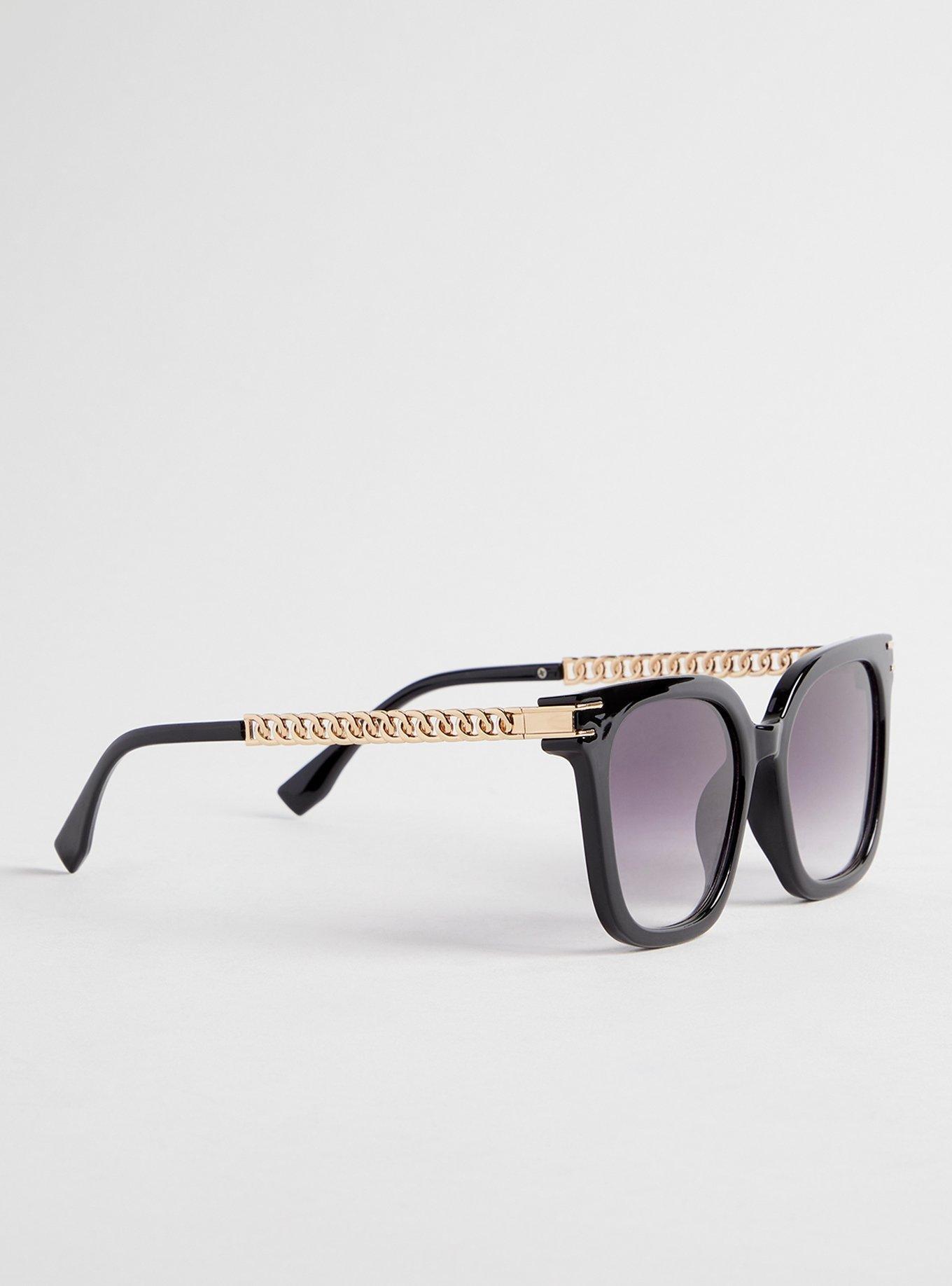 Oversized Cut Out Ombre Lens Sunglass.