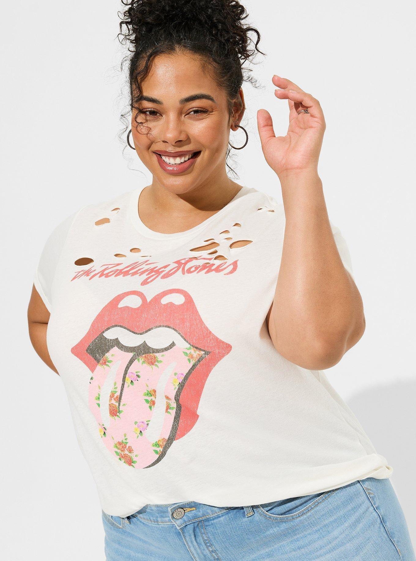 Plus size rolling 2024 stones t shirt