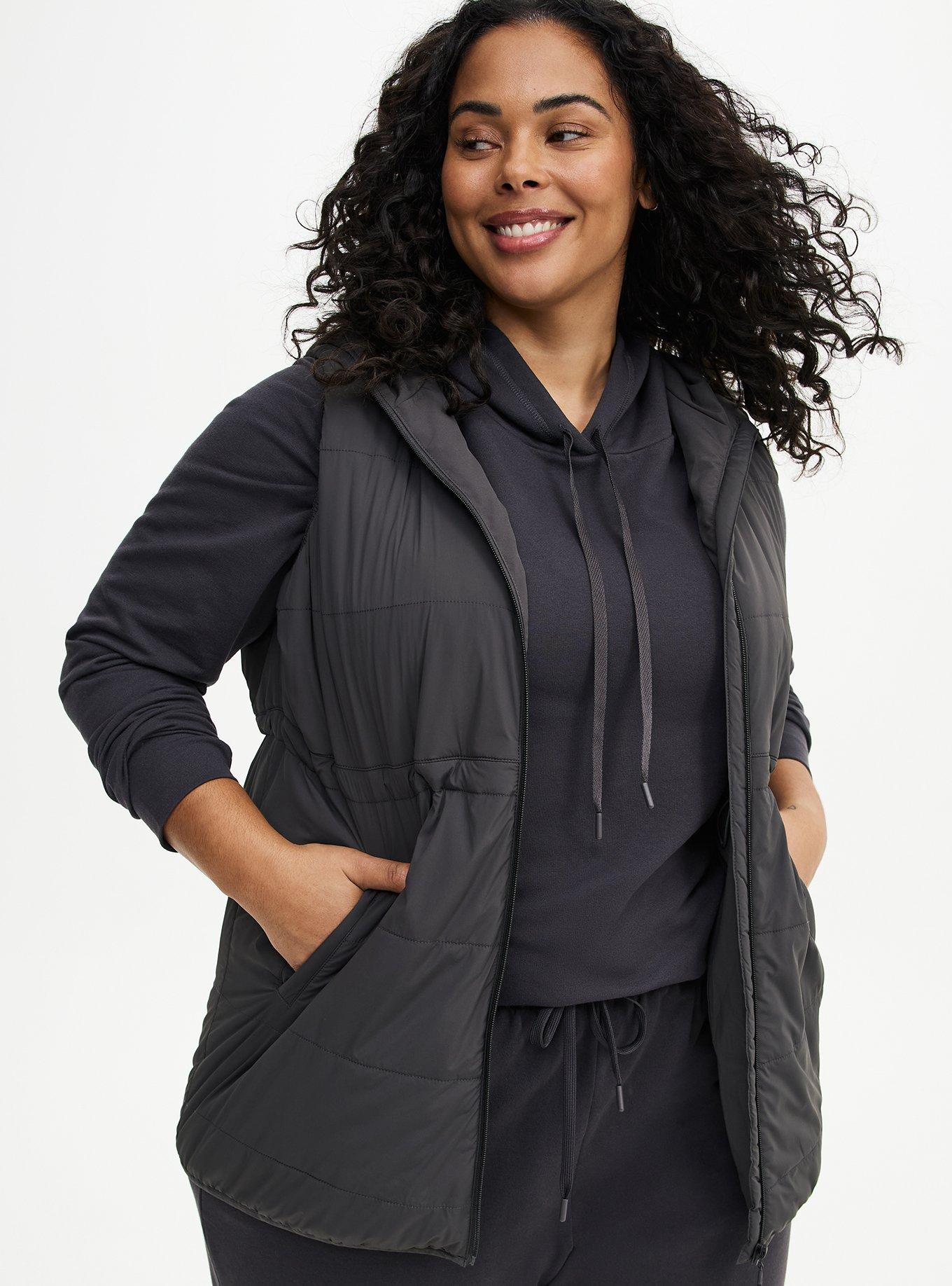 TRU Long Active Puffer Vest, PHANTOM, hi-res