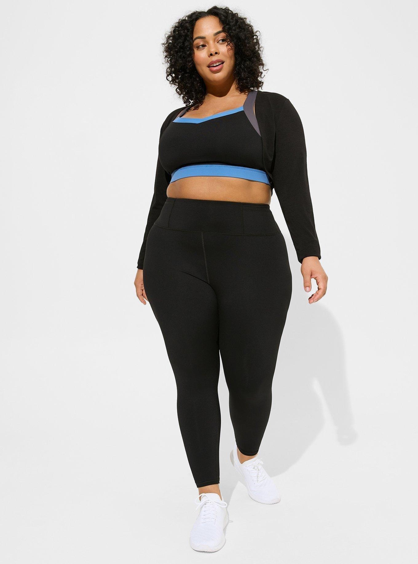 Plus Size - Blended Jersey Active Shrug with Thumbholes - Torrid