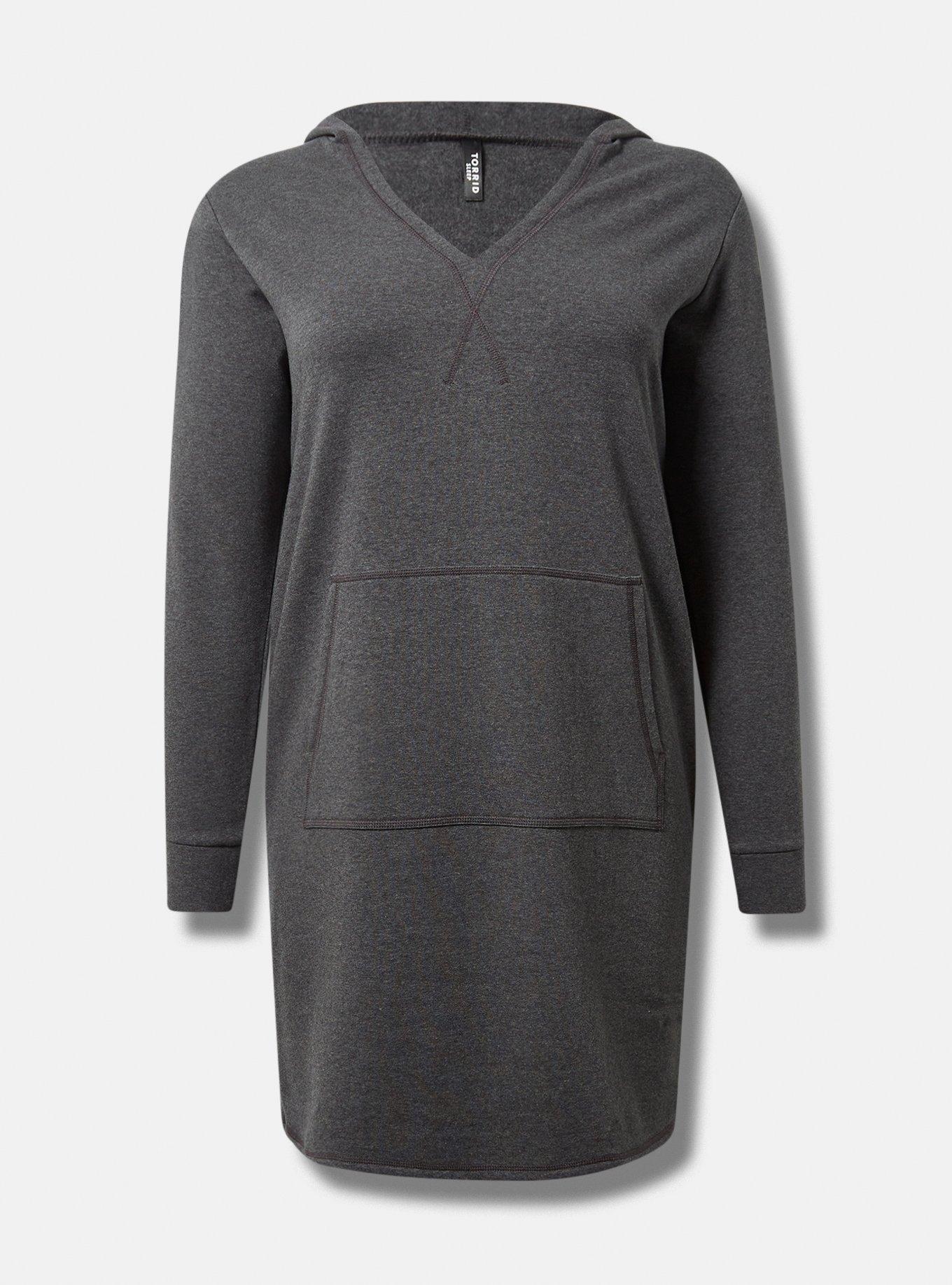 Super Soft Fleece Hoodie Sweatshirt Dress