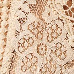 Lace Mix Long Sleeve Blouse, IVORY, swatch