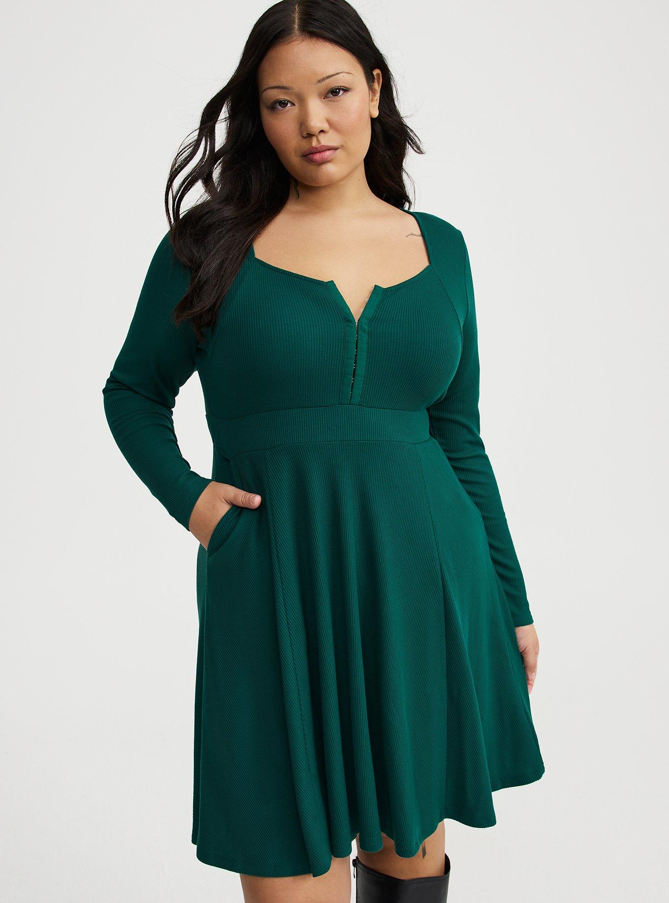 Waffle Skater Mini Dress