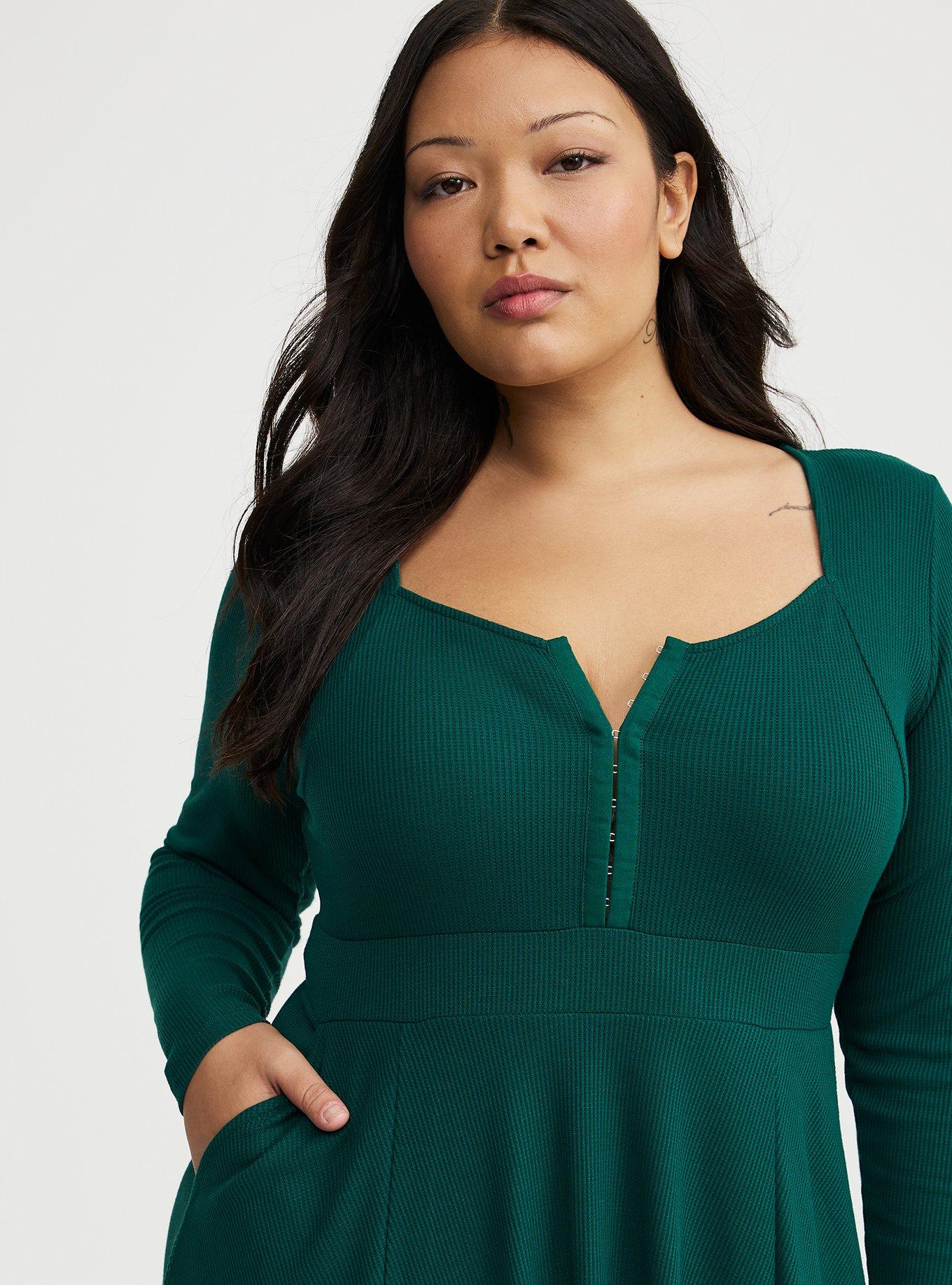 Waffle Skater Mini Dress