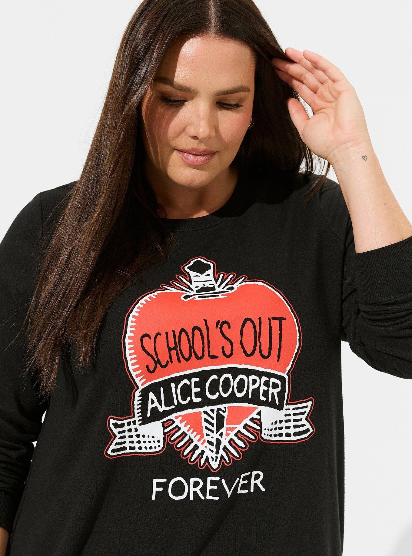 Alice Cooper Cozy Fleece Crew Sweatshirt