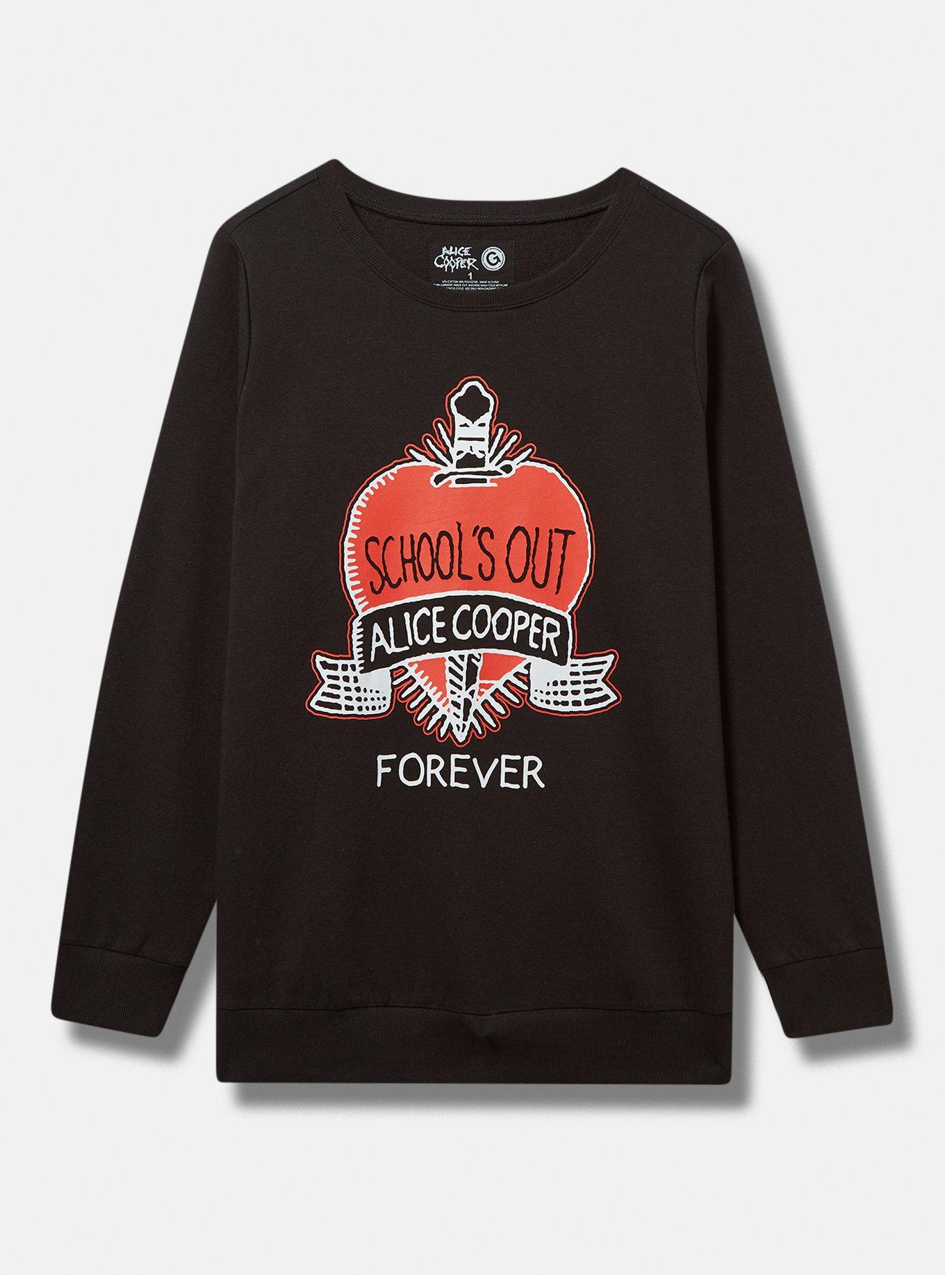 Alice Cooper Cozy Fleece Crew Sweatshirt