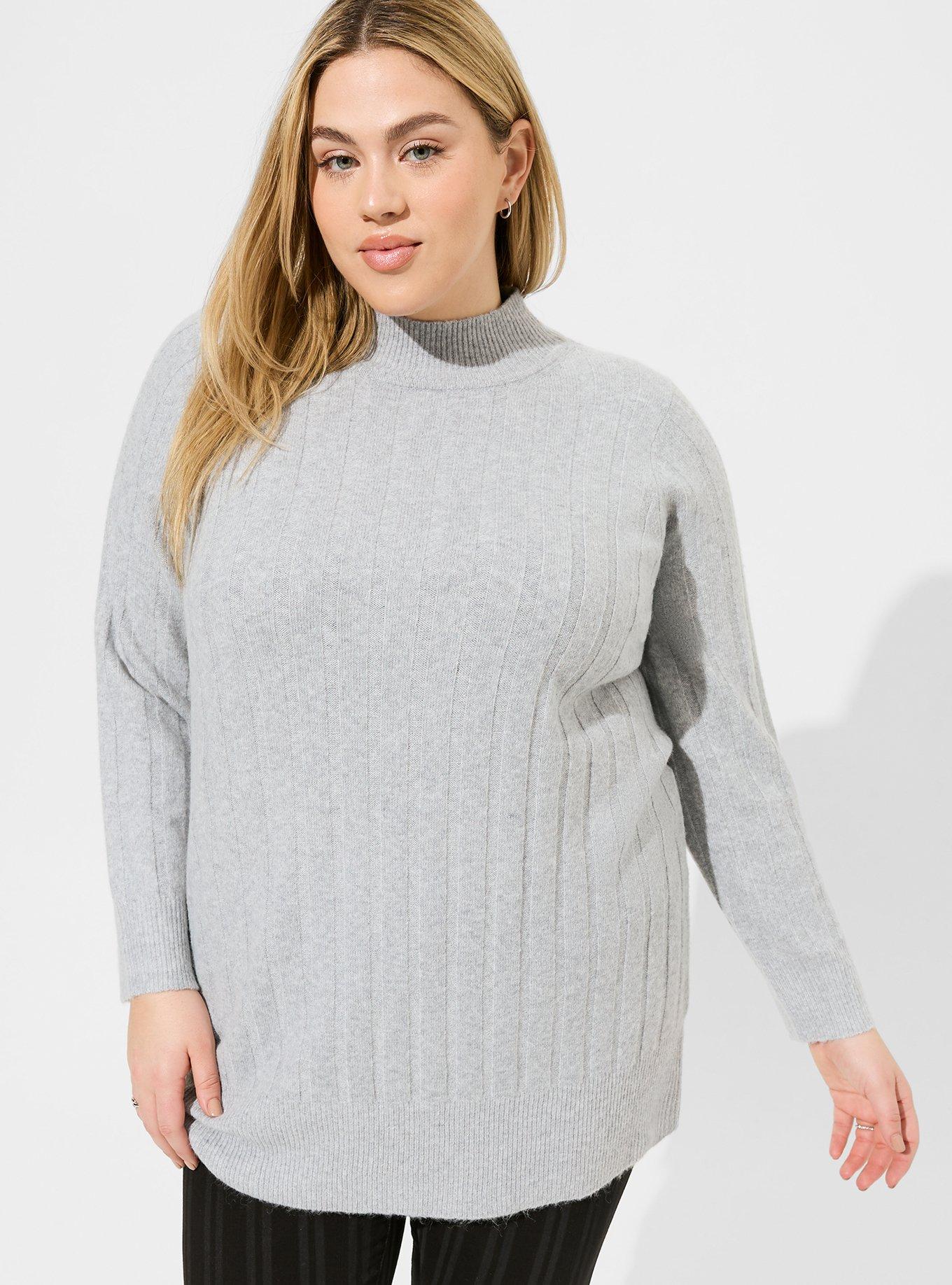 Recycled Cashmere Turtleneck Sweater - Heather Charcoal