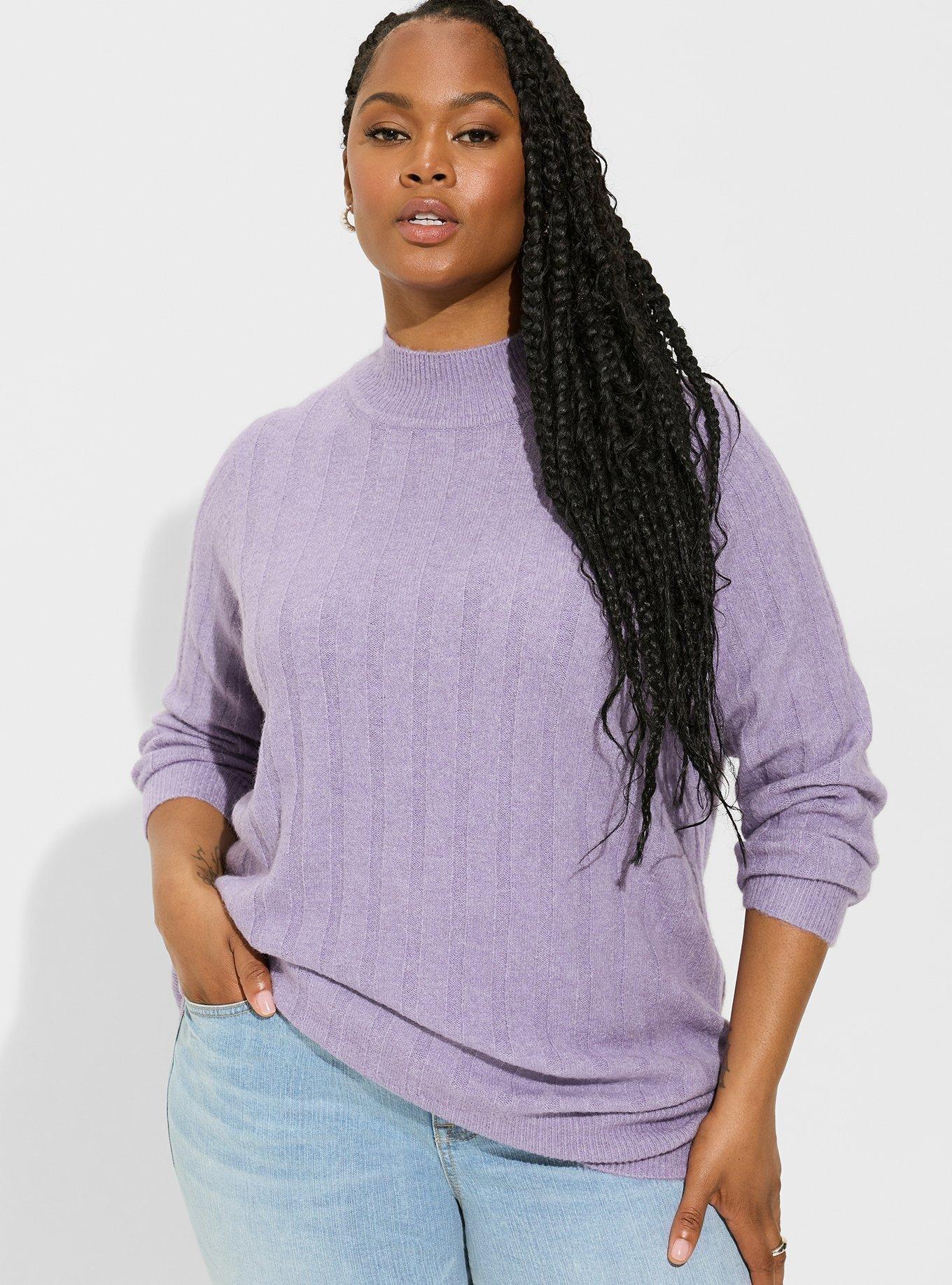 Plus Size - Vegan Cashmere Turtleneck Tunic Sweater - Torrid