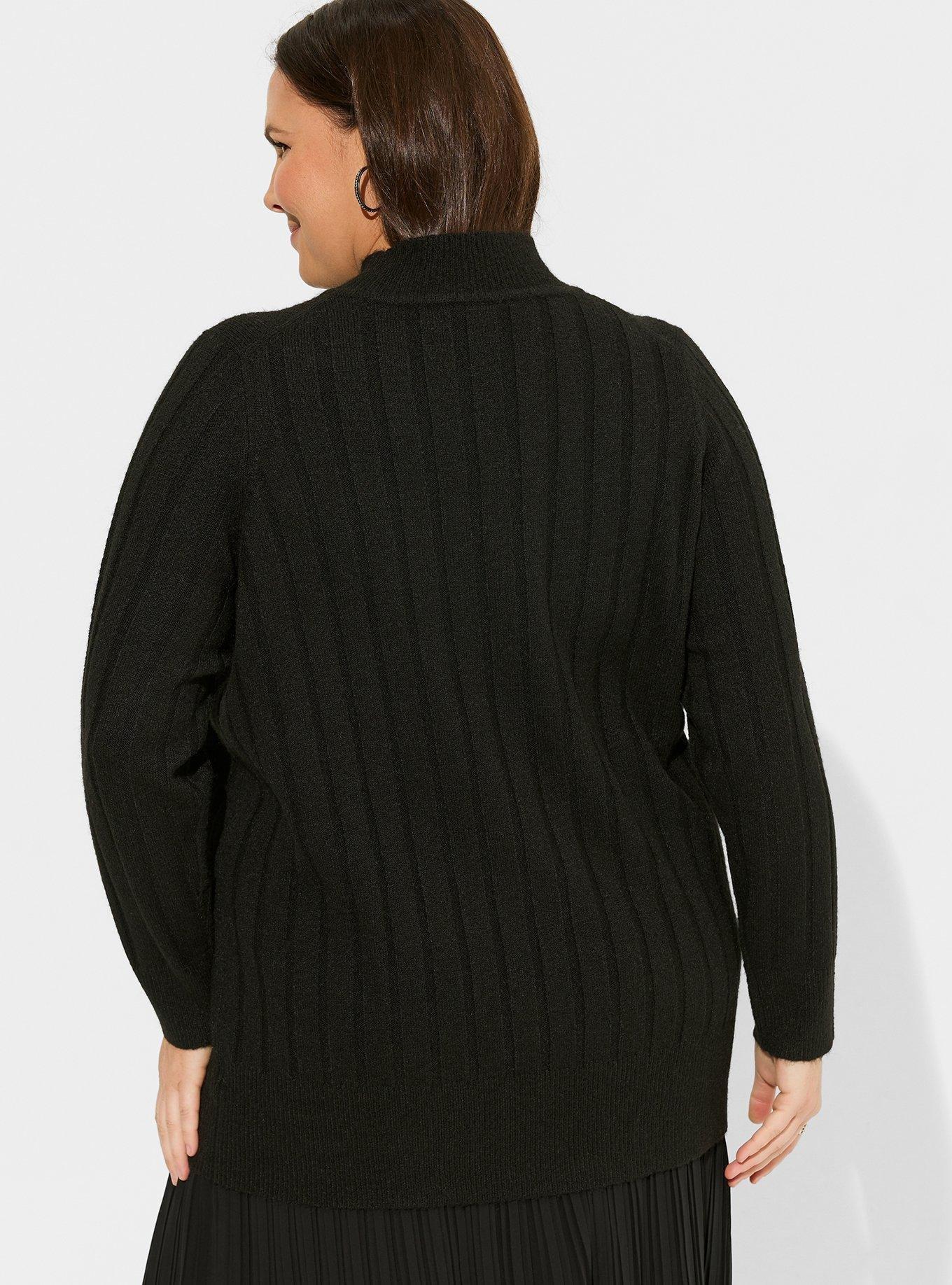 Plus Size Vegan Cashmere Turtleneck Tunic Sweater Torrid