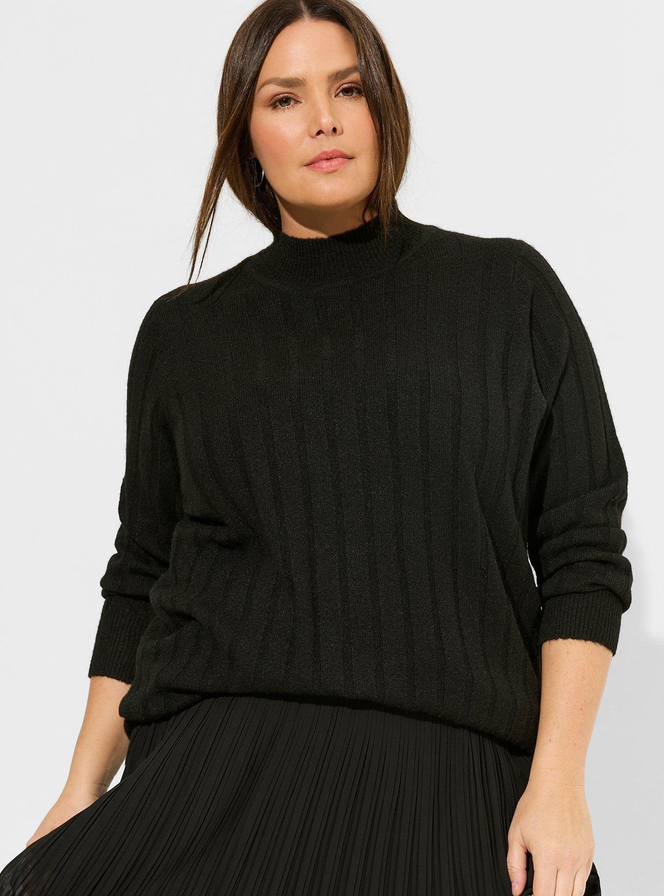 Plus Size - Vegan Cashmere Turtleneck Tunic Sweater - Torrid