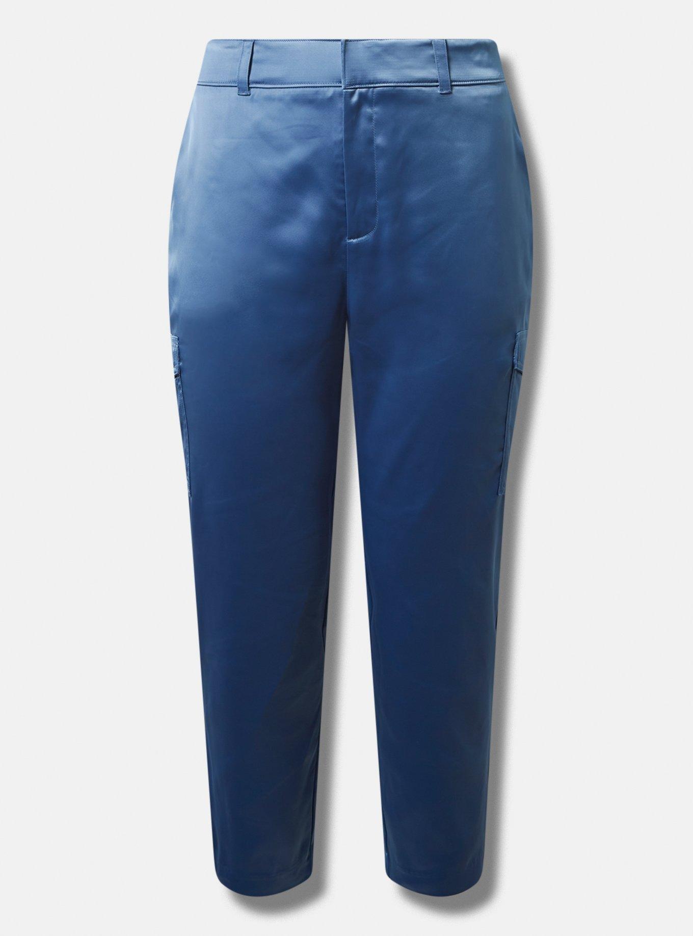 Relaxed Taper Satin Cargo Pant