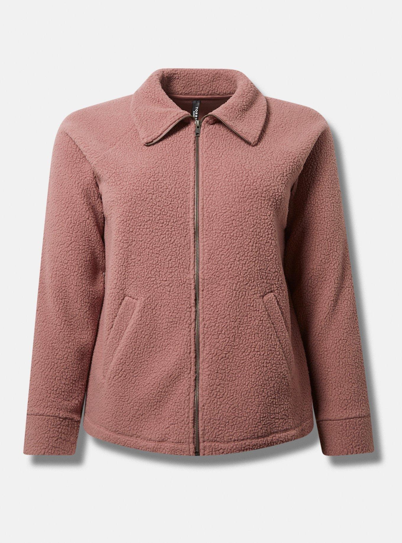 Sherpa Zip Up Lounge Sweatshirt