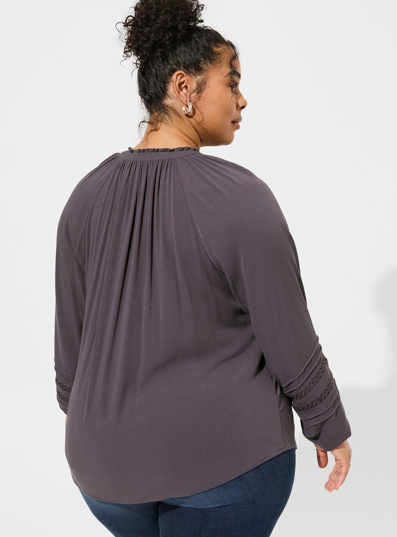 Tie Front Long Sleeve Top