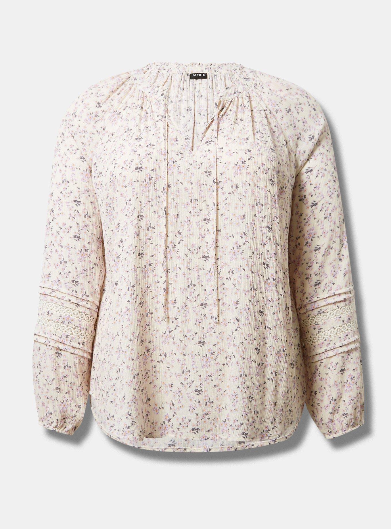 Tie Front Long Sleeve Top