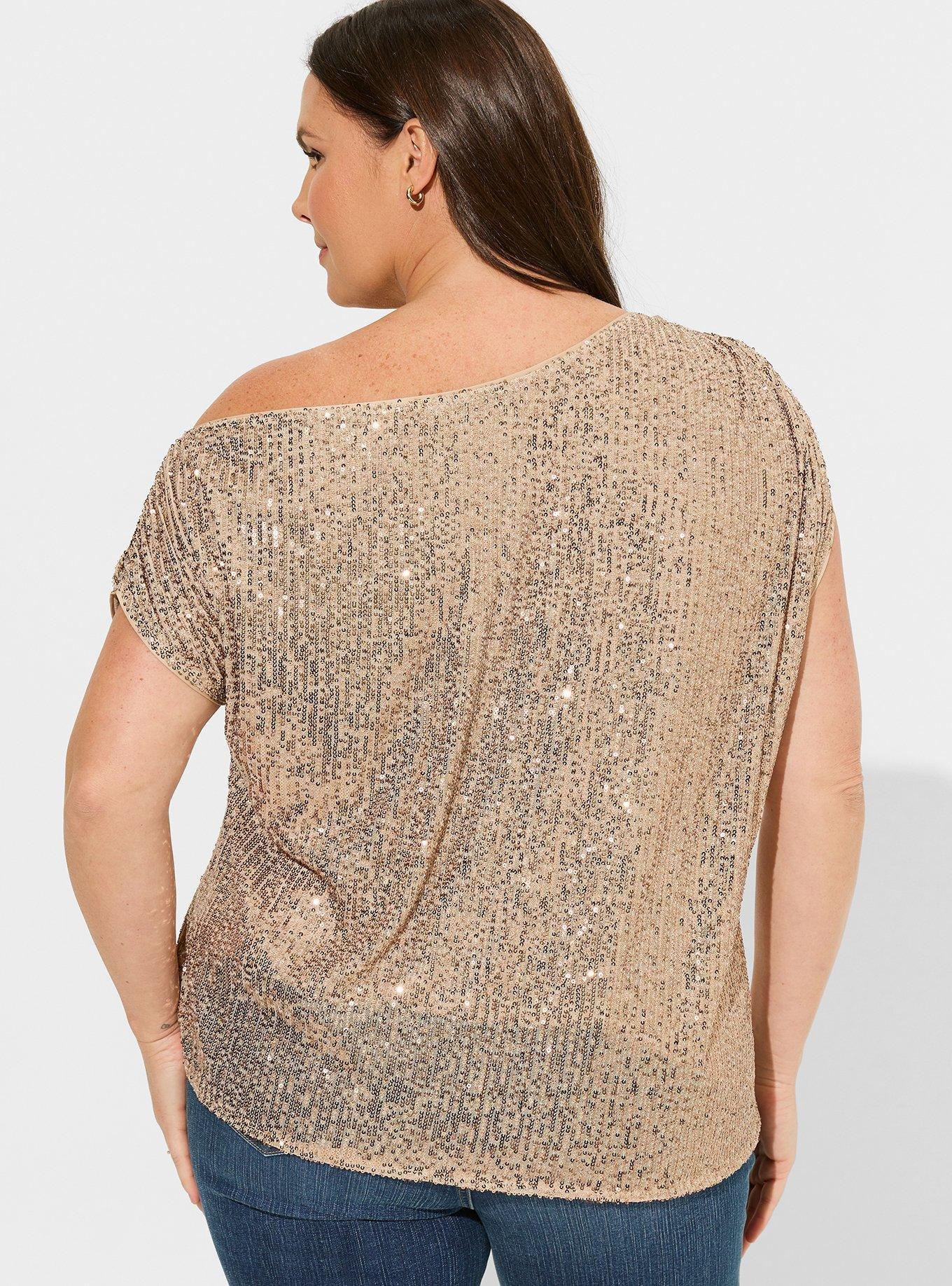 Sequin Off The Shoulder Top