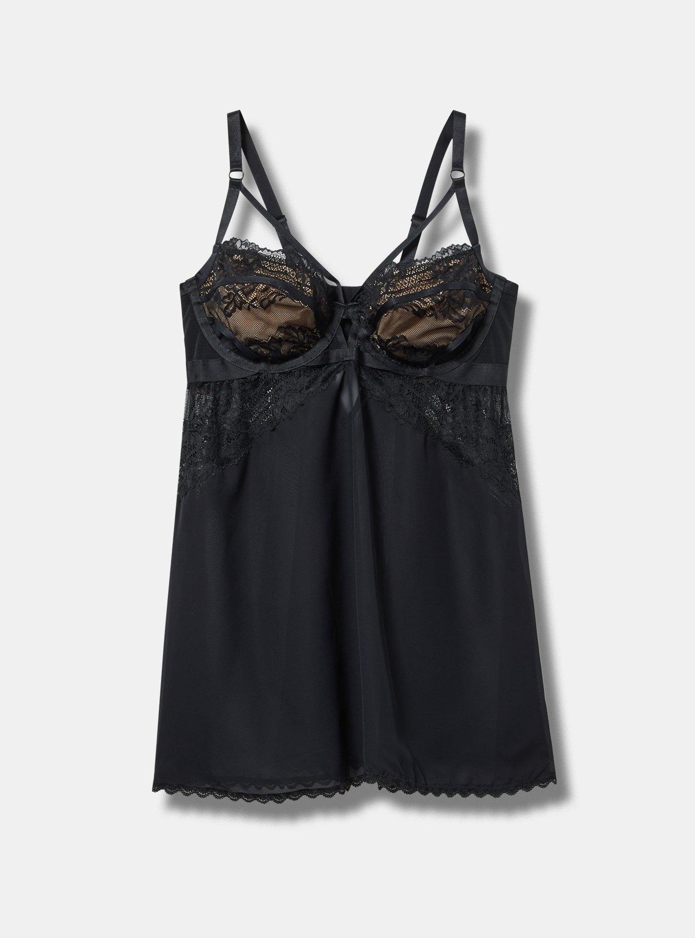 Retro Ribbon Cutout Babydoll